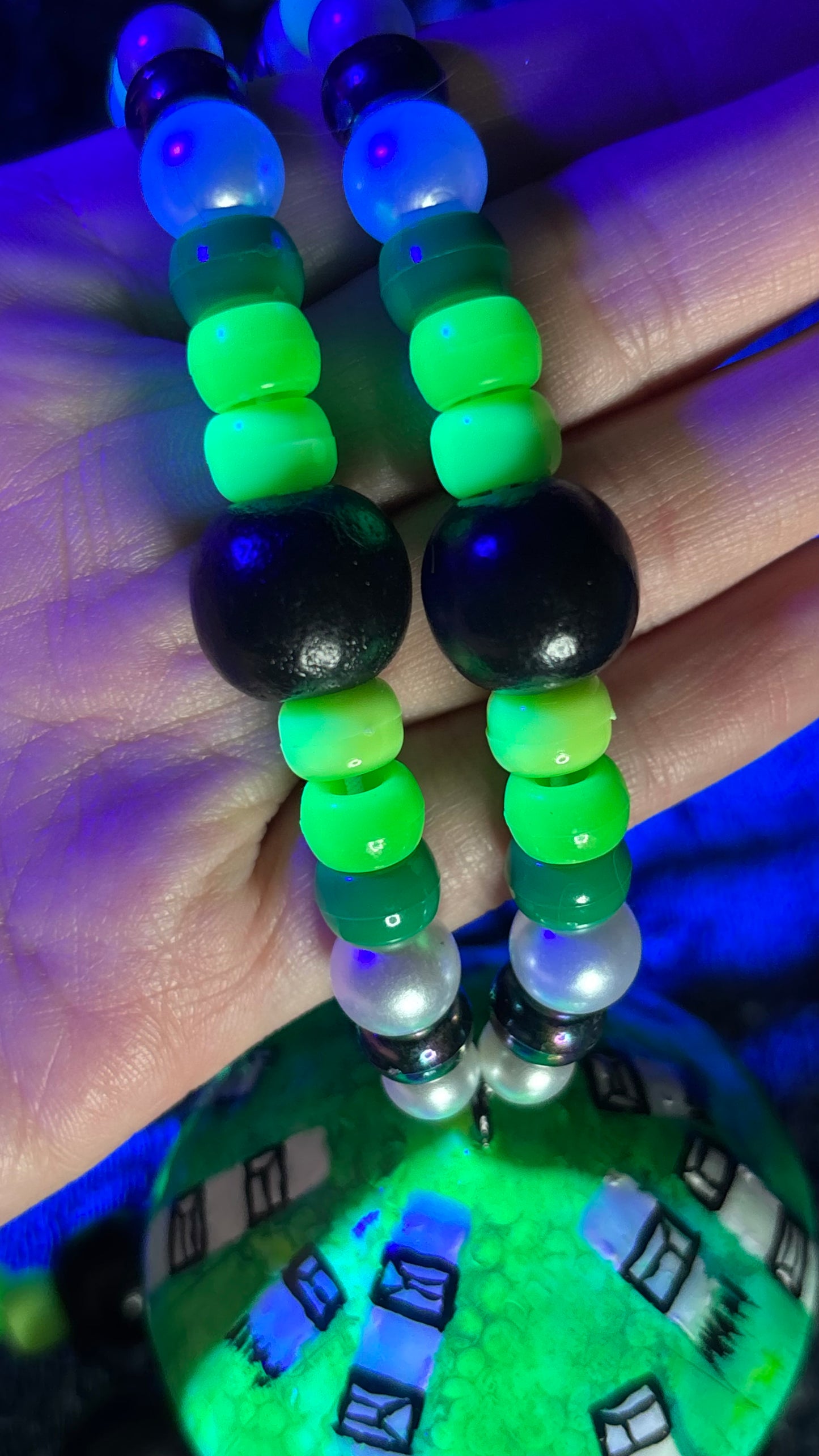 Doodle Shroomie #2 Stash Jar Necklace