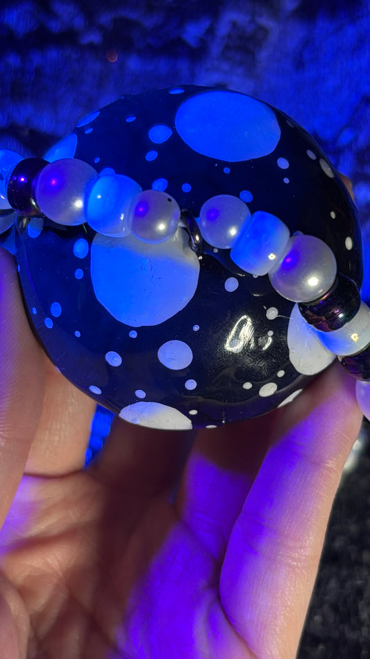 Black Shroomie Stash Jar Necklace