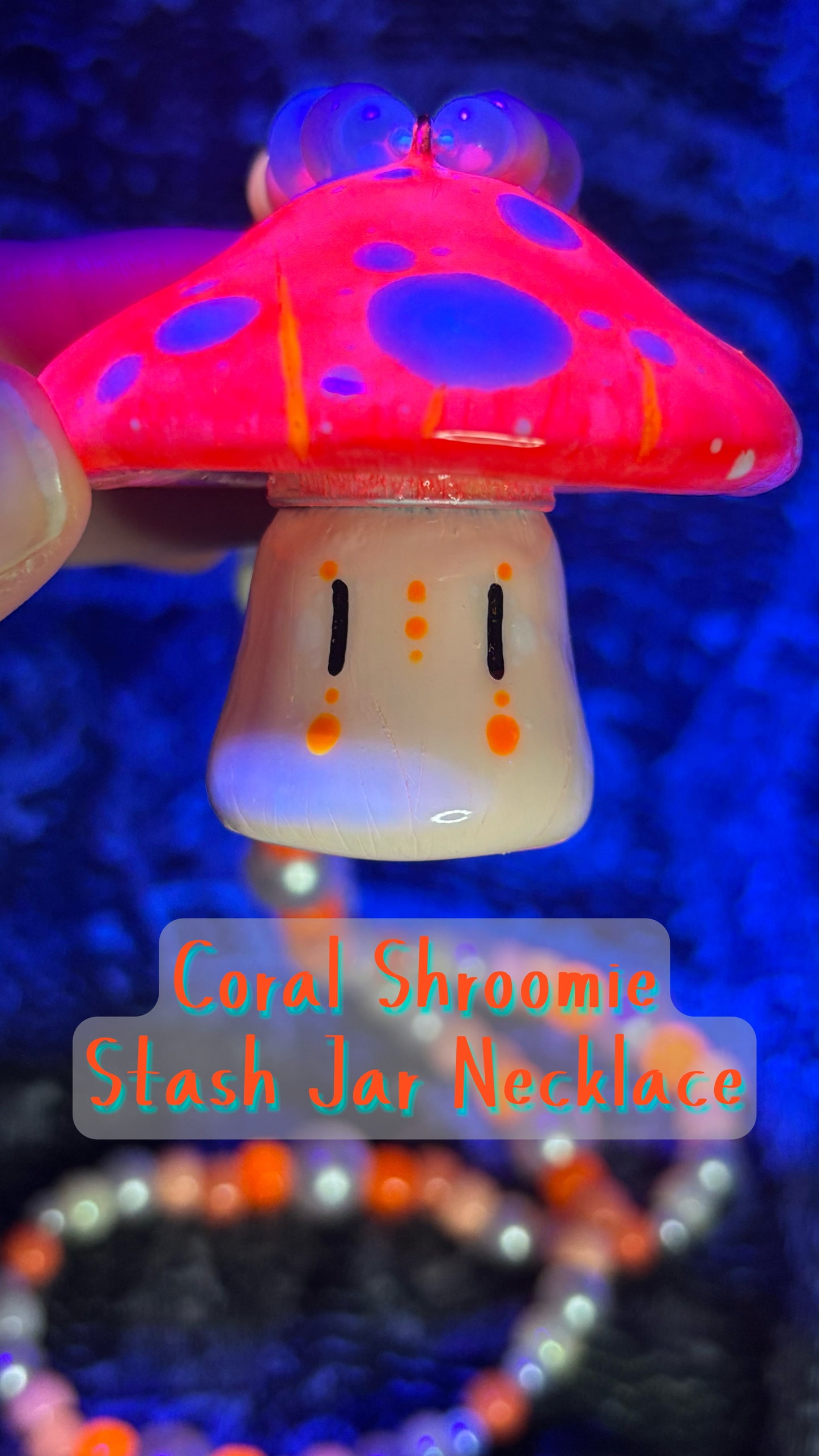 Classic Shroomie Stash Jar Necklaces! (Pick Your Color!!)(New Colors Added!)