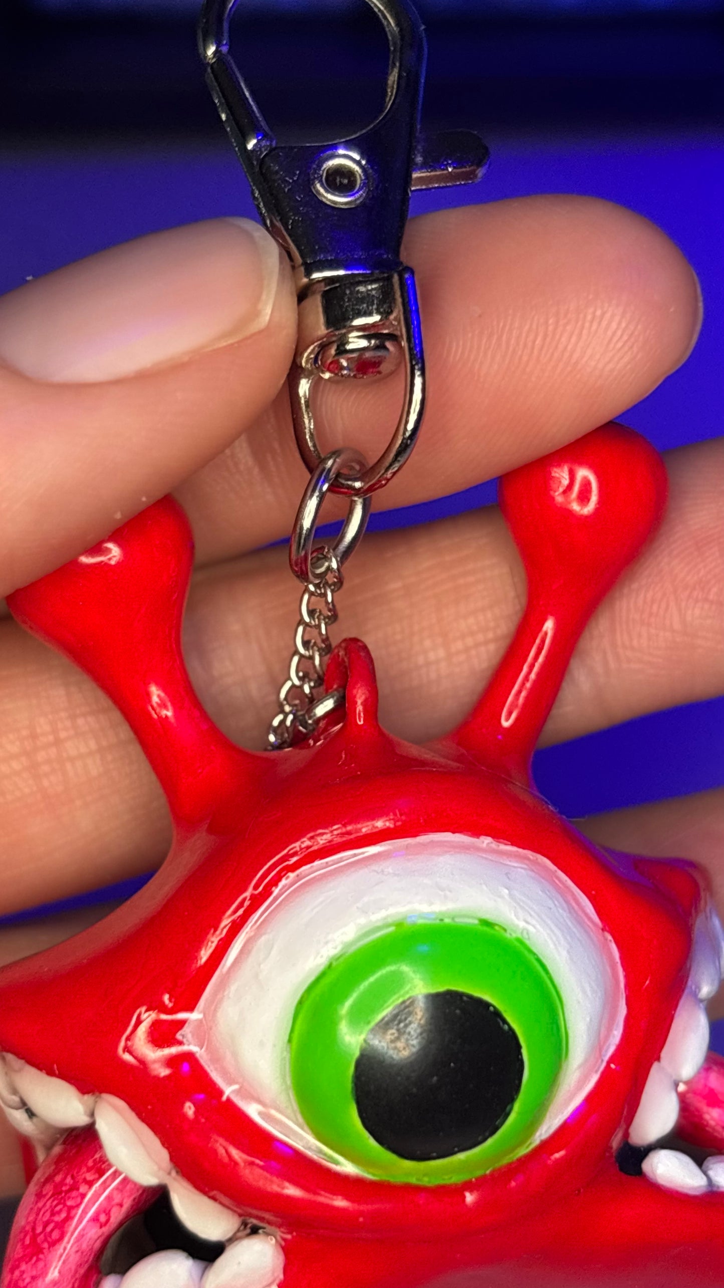 Red Cyclops Mini Spoon Keychain π₯