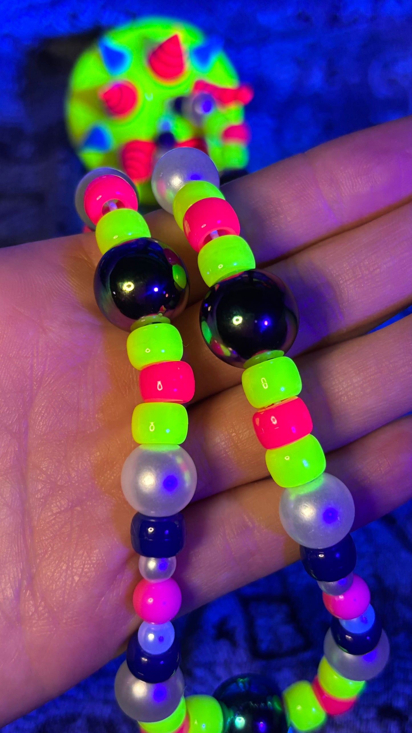 Spiked Toxic Shroomie Stash Jar Necklace