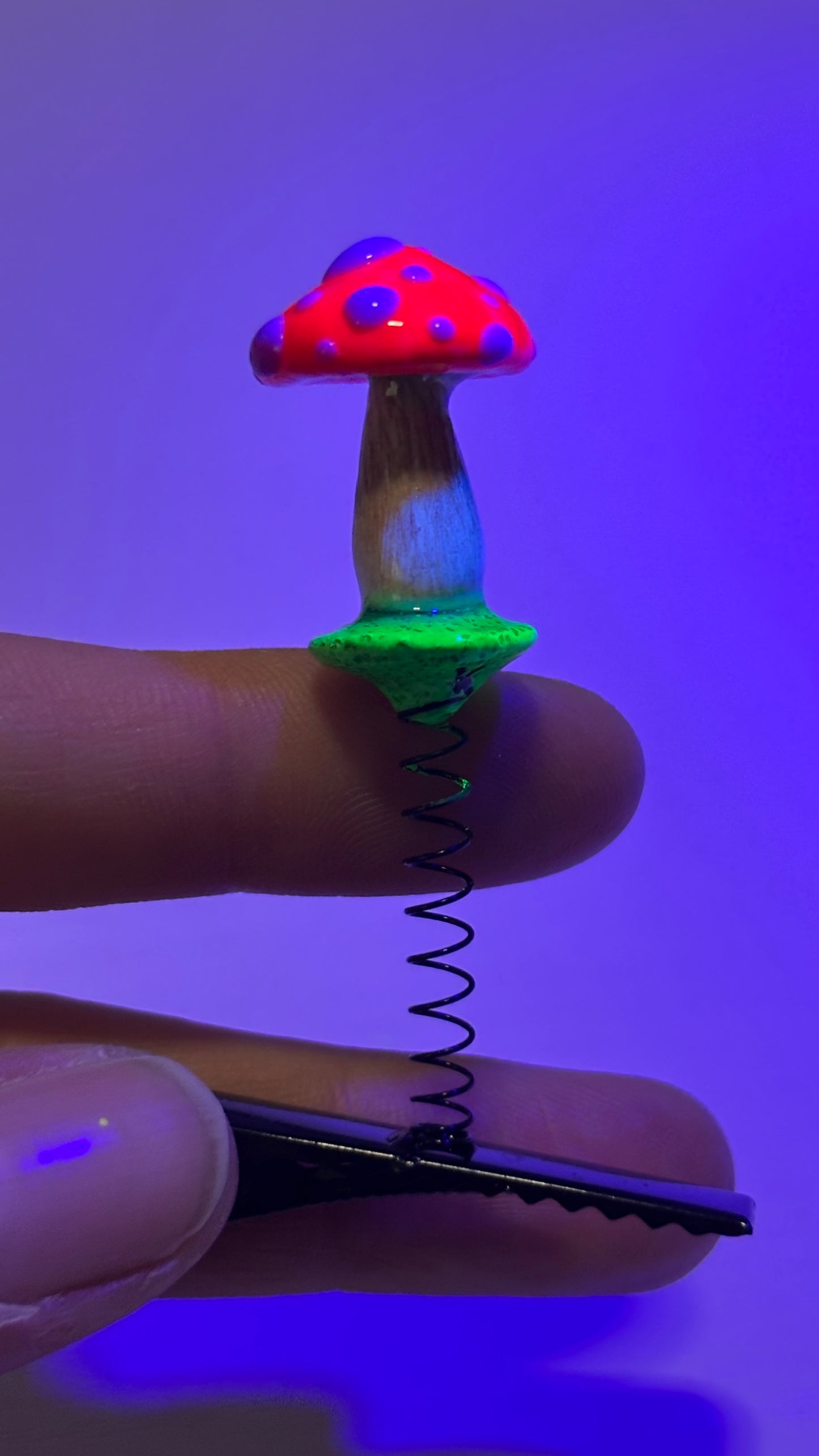 Trippy Mushroom Sprout Clip 🌱(Color Randomly Picked!)