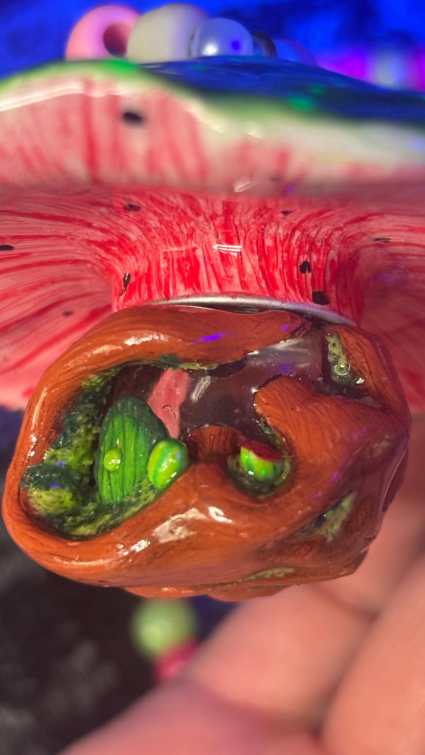 Watermelon Pixie Portal Stash Jar Necklace