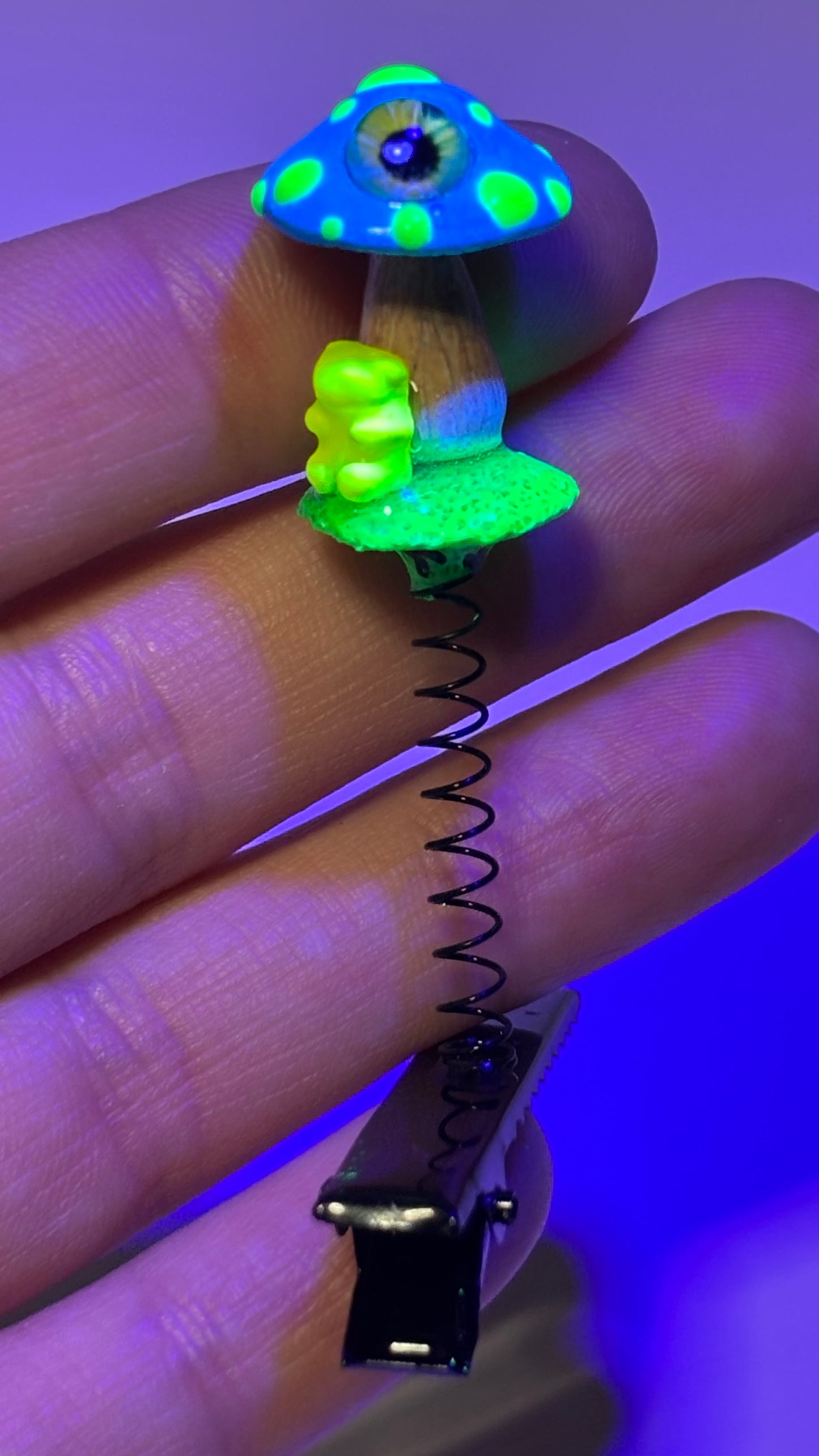Mini Bear/Cyclops Mushroom Sprout Clips 🌱(Color Randomly Picked!)