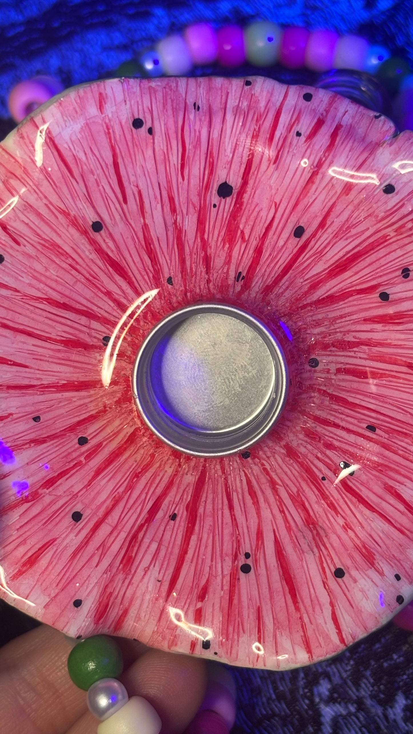Watermelon Pixie Portal Stash Jar Necklace