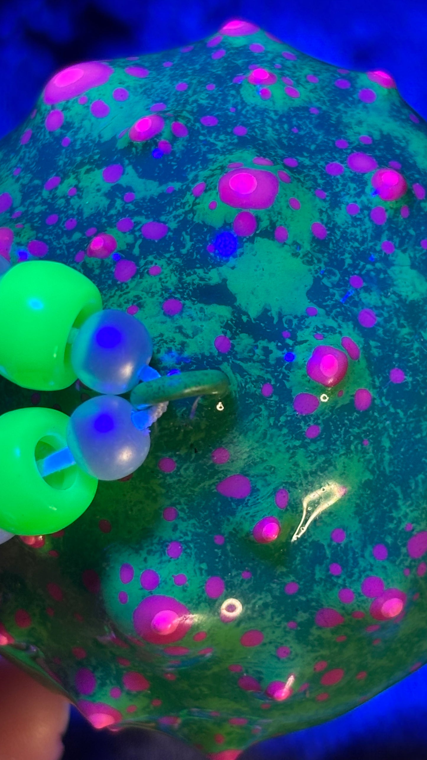 Green Pokey Shroomie Stash Jar Necklace