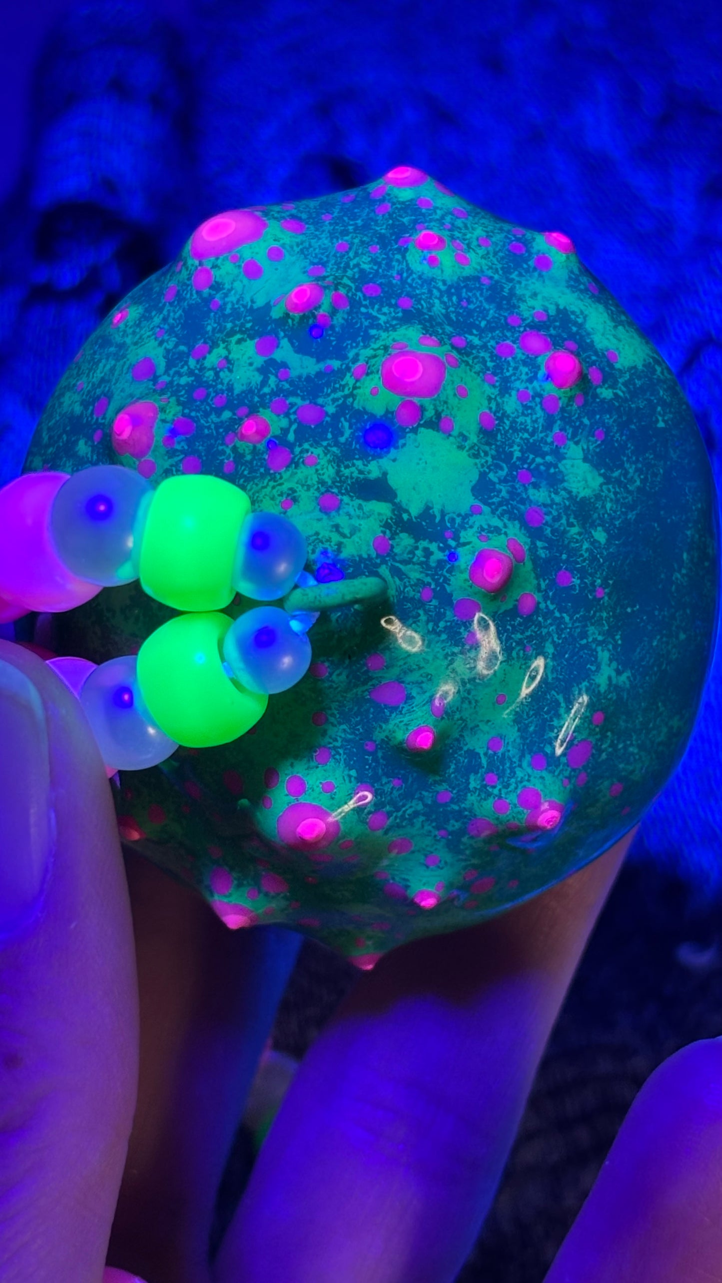 Green Pokey Shroomie Stash Jar Necklace