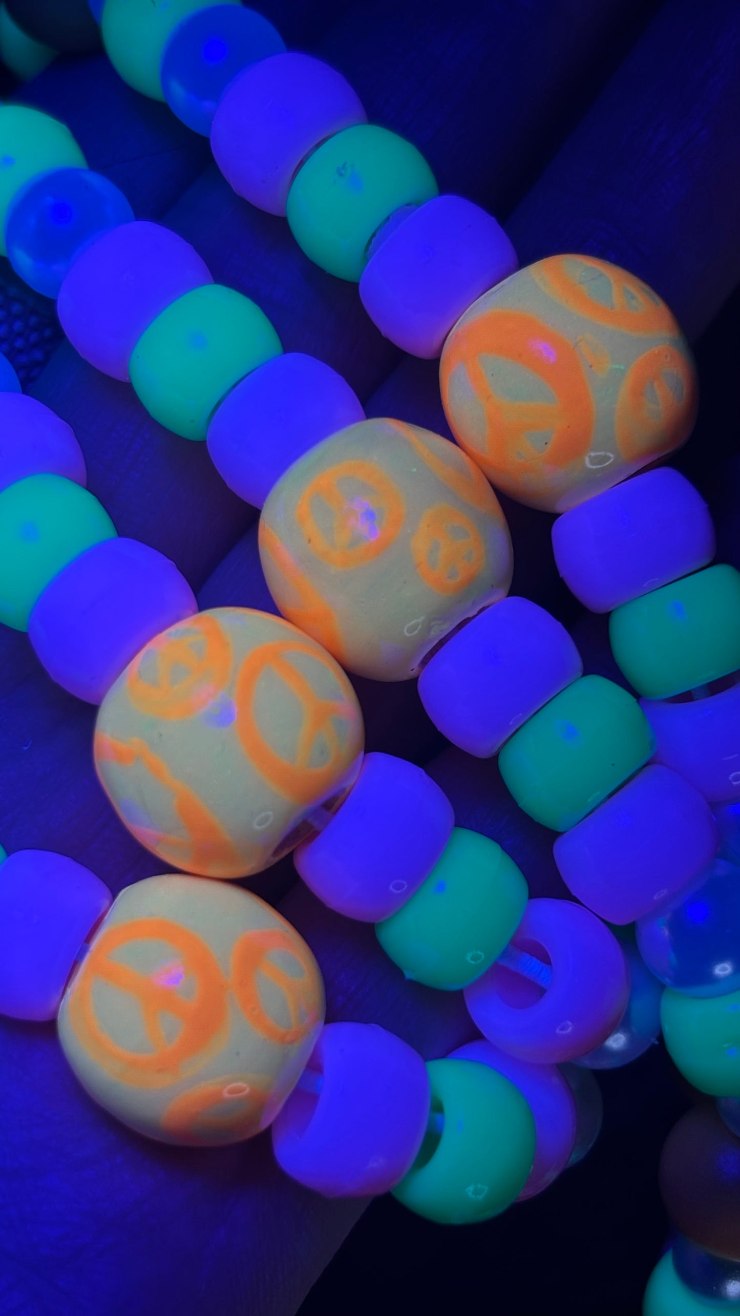 Peaceful Alien Shroomie Stash Jar Necklace (+Custom Beads)