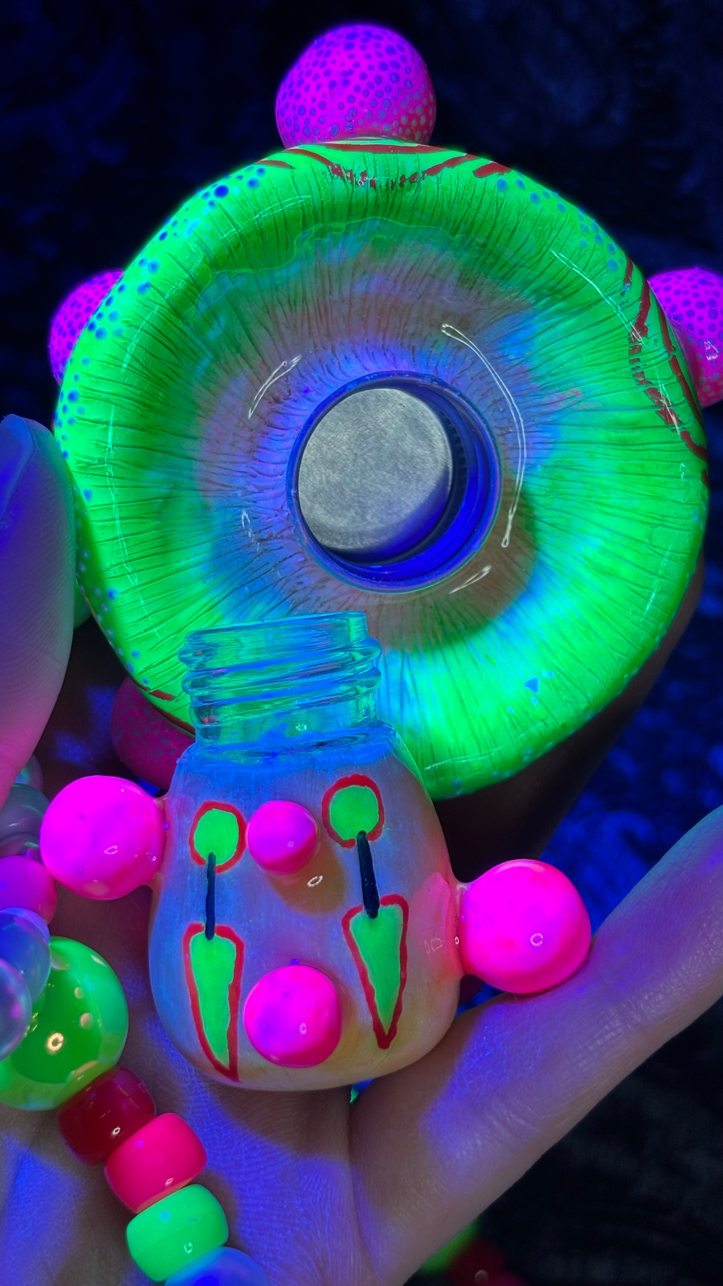 Sabi The Clown Shroomie Stash Jar Necklace