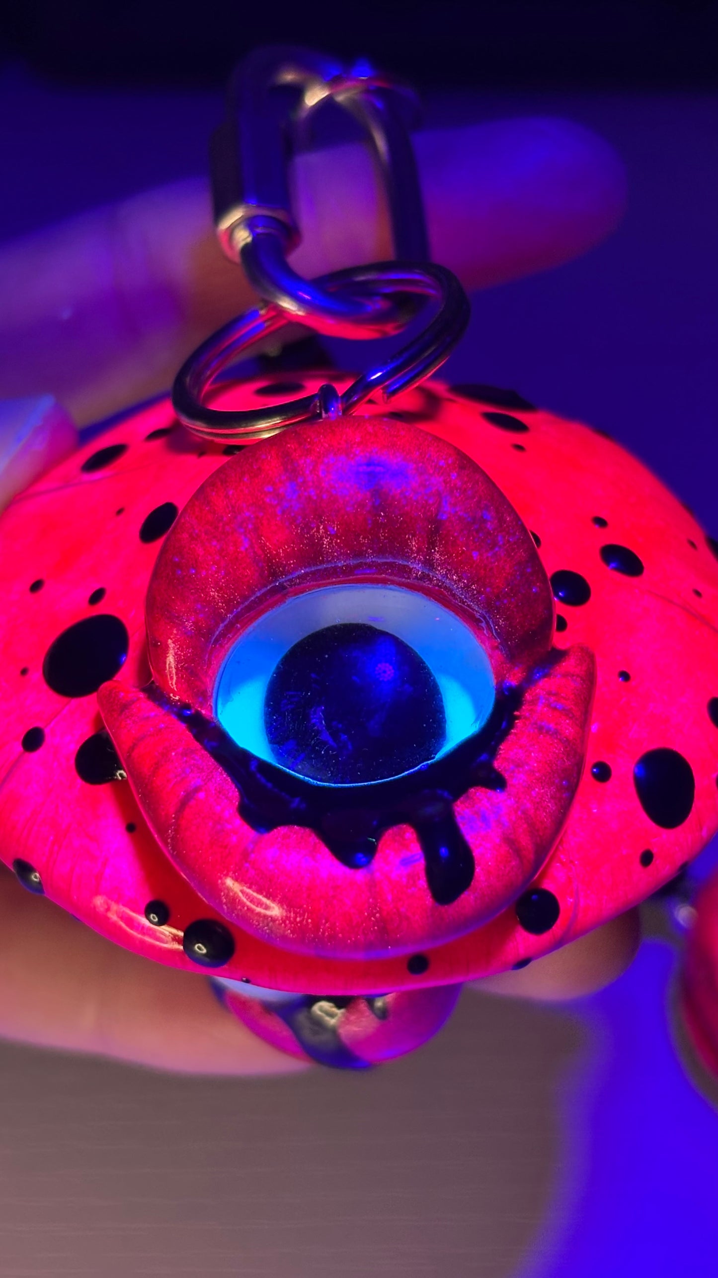 Yummy Yummy Stash Jar Bag Charm (+Yummy Eyeball Keychain)
