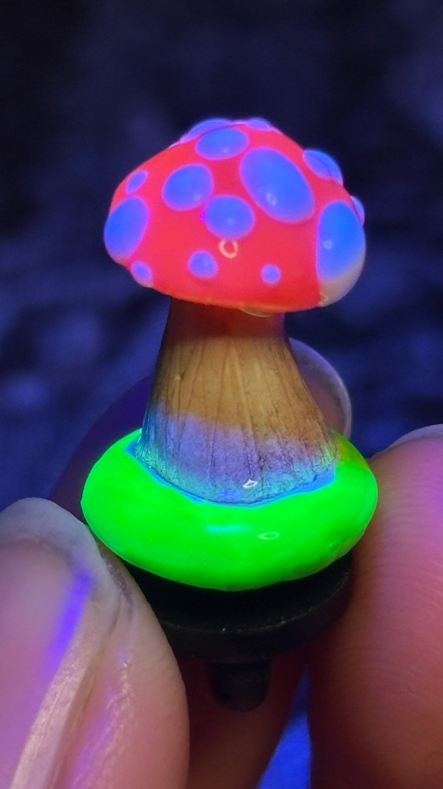 White Spotted Mushroom Pins (Color Selected Randomly!)