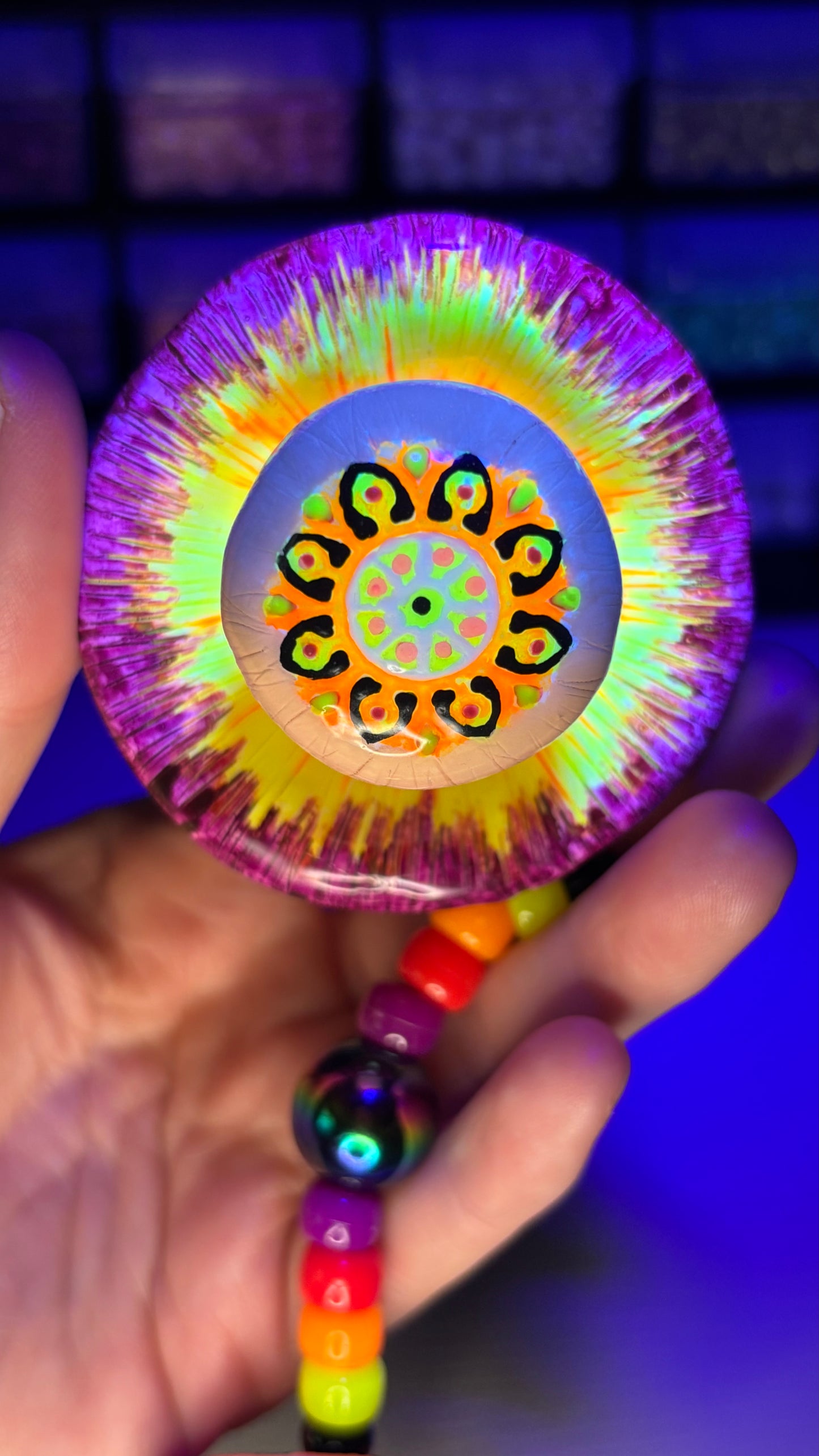 Sunny Mandala Shroomie Bag Charm (+Mandala Token)