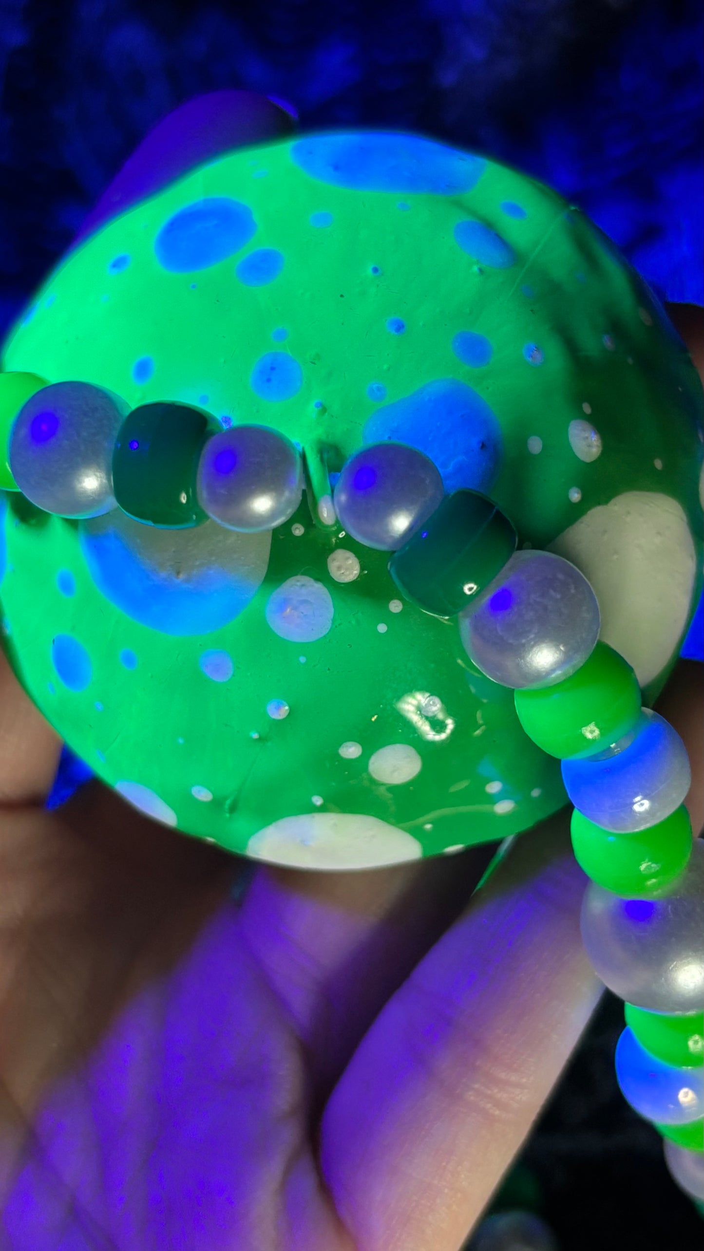 Green Shroomie Stash Jar Necklace