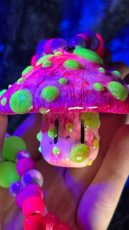 Toxic Shroomie #1 Stash Jar Necklace