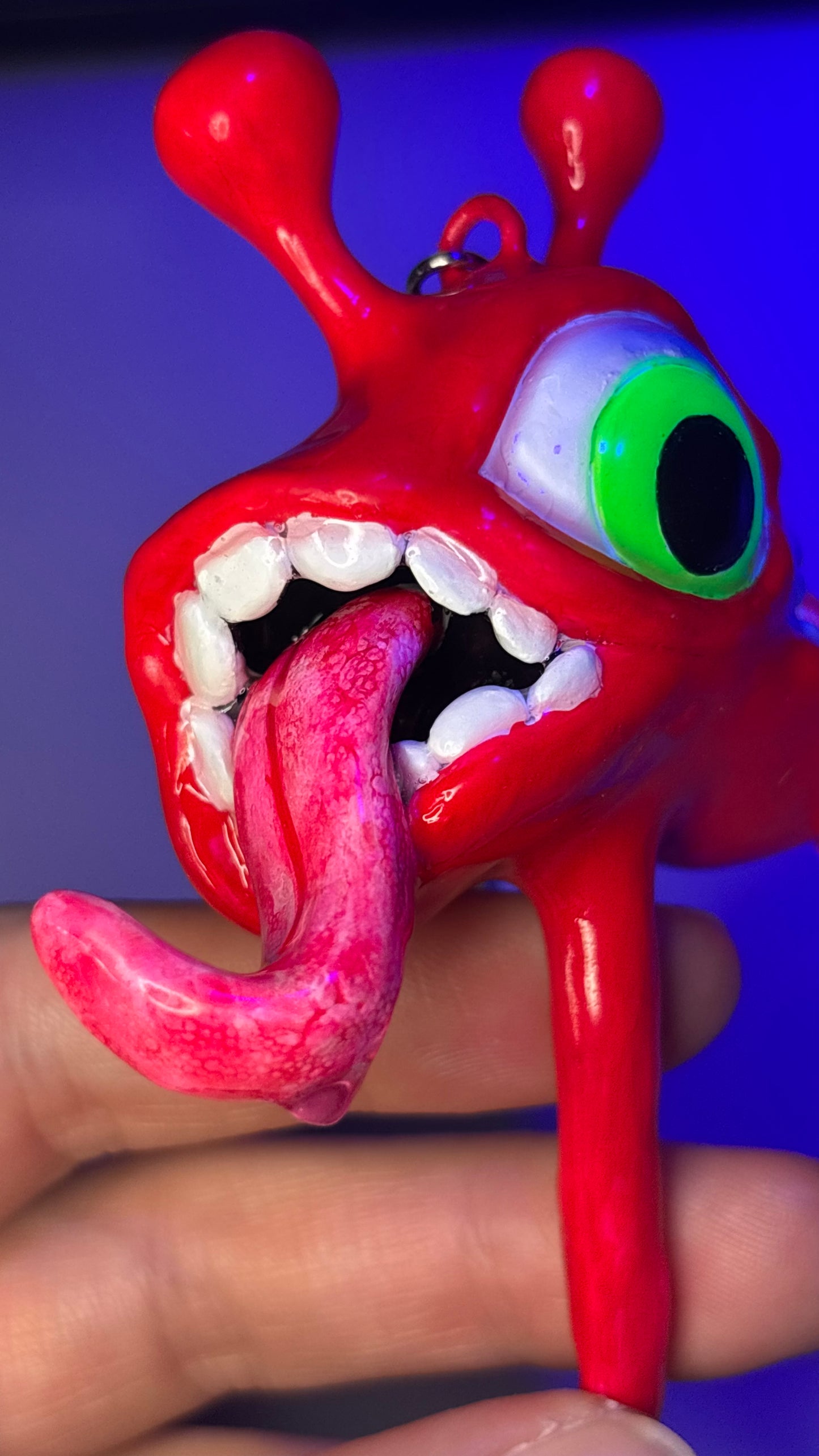 Red Cyclops Mini Spoon Keychain 🥄
