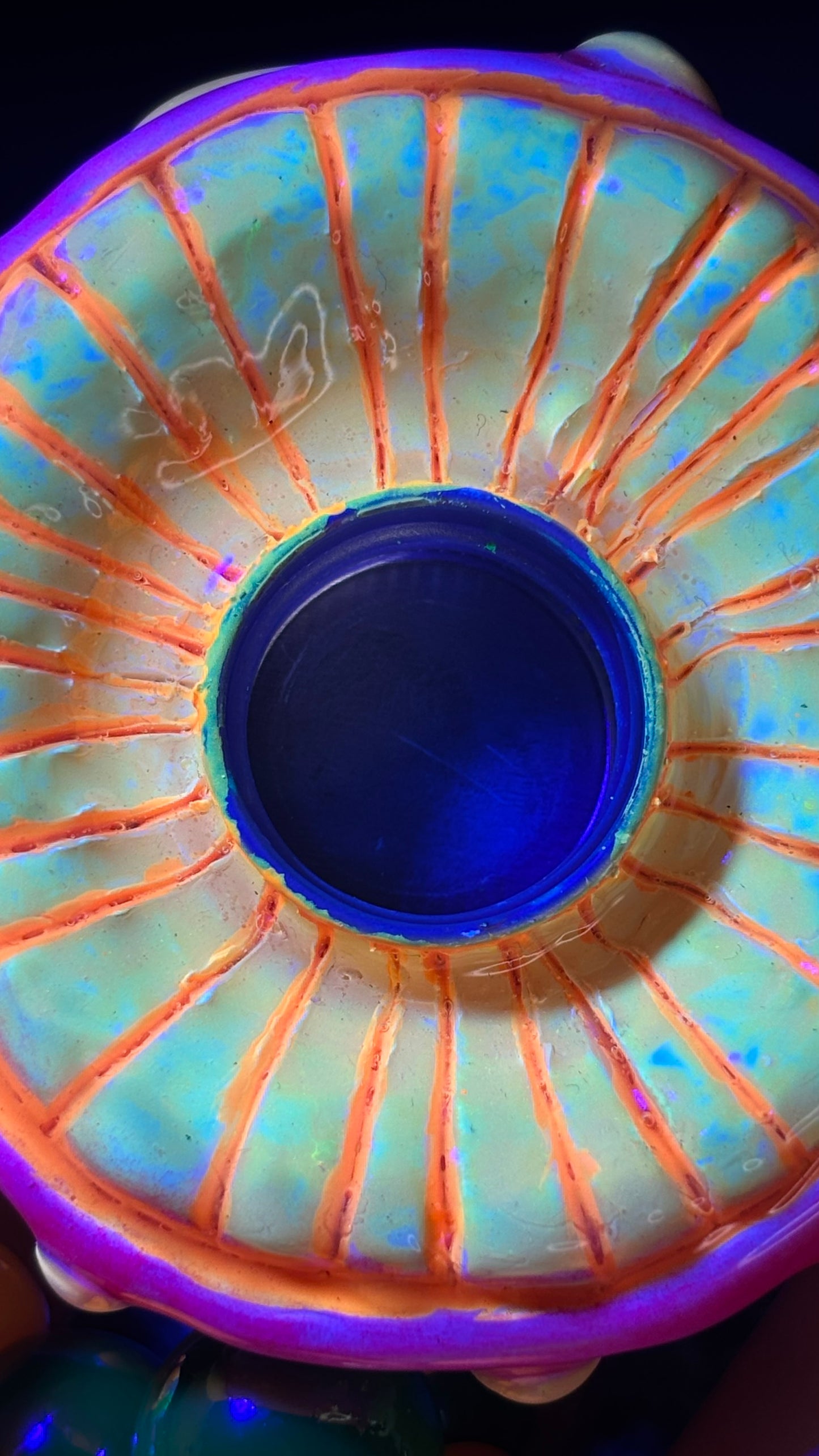 Neon Pink Alien Shroomie Stash Jar Necklace