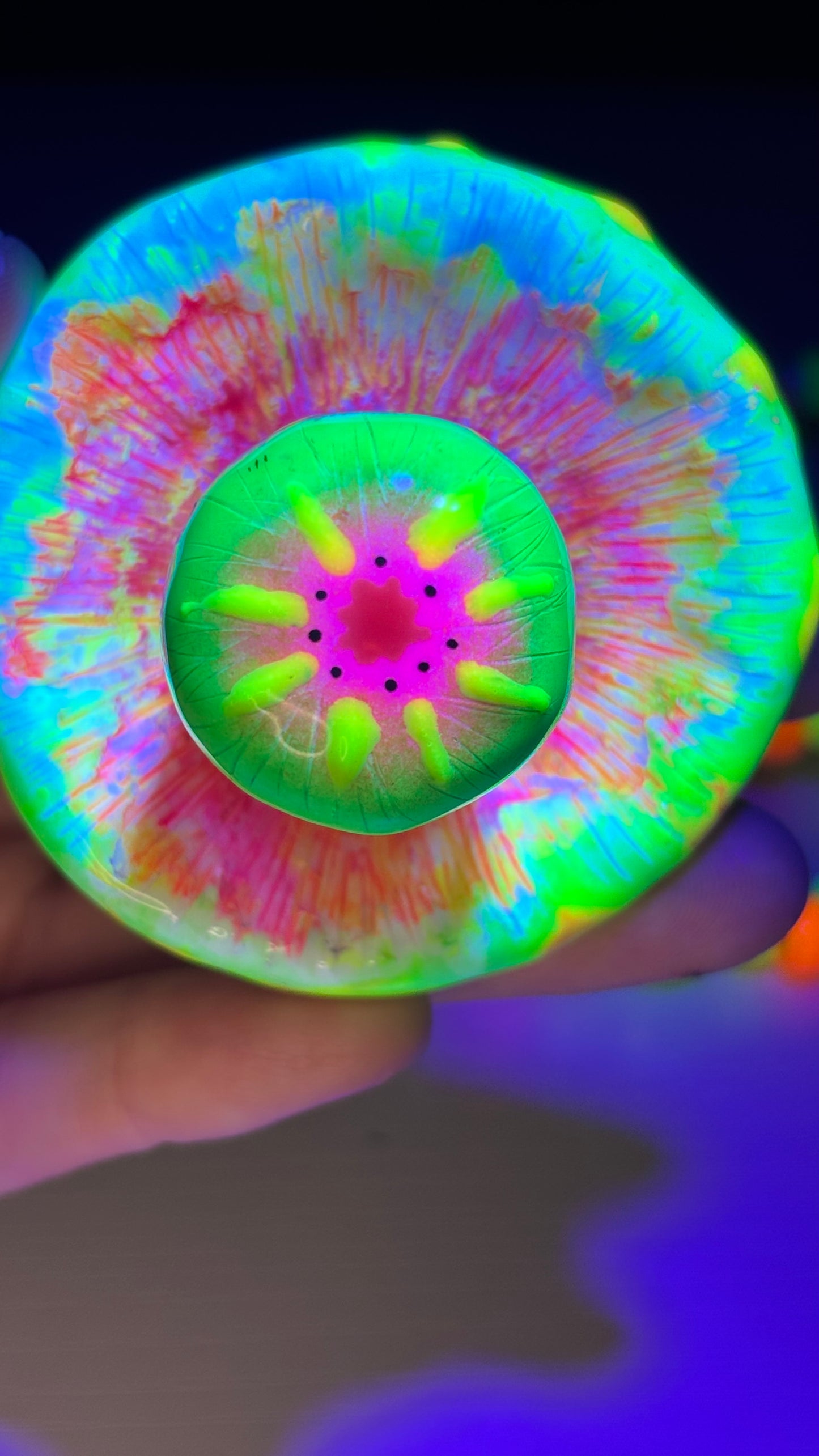 Melted Mandala Shroomie Stash Jar Necklace