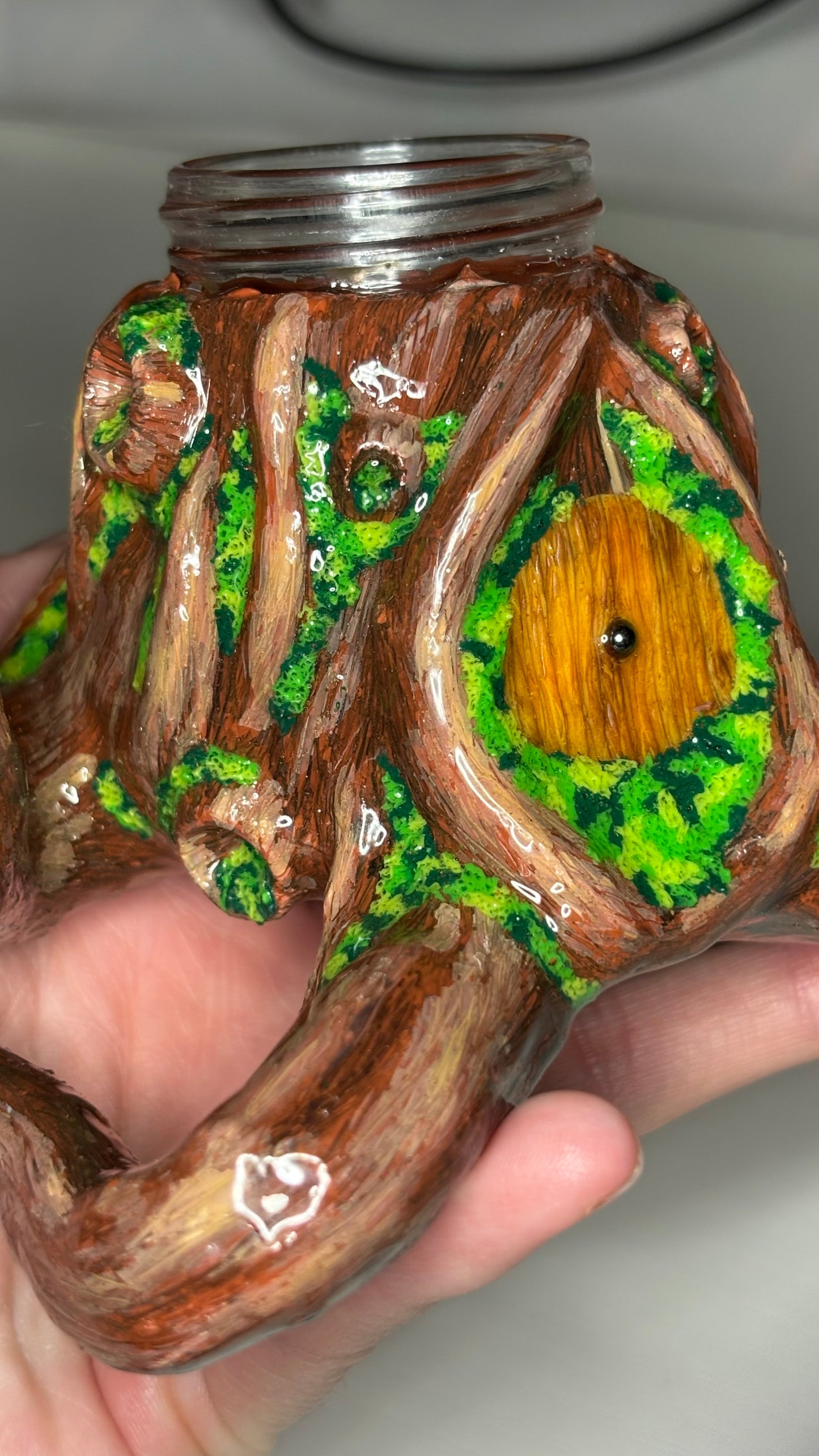 Mushroom Tree House Stash Jar (50ml Jar)