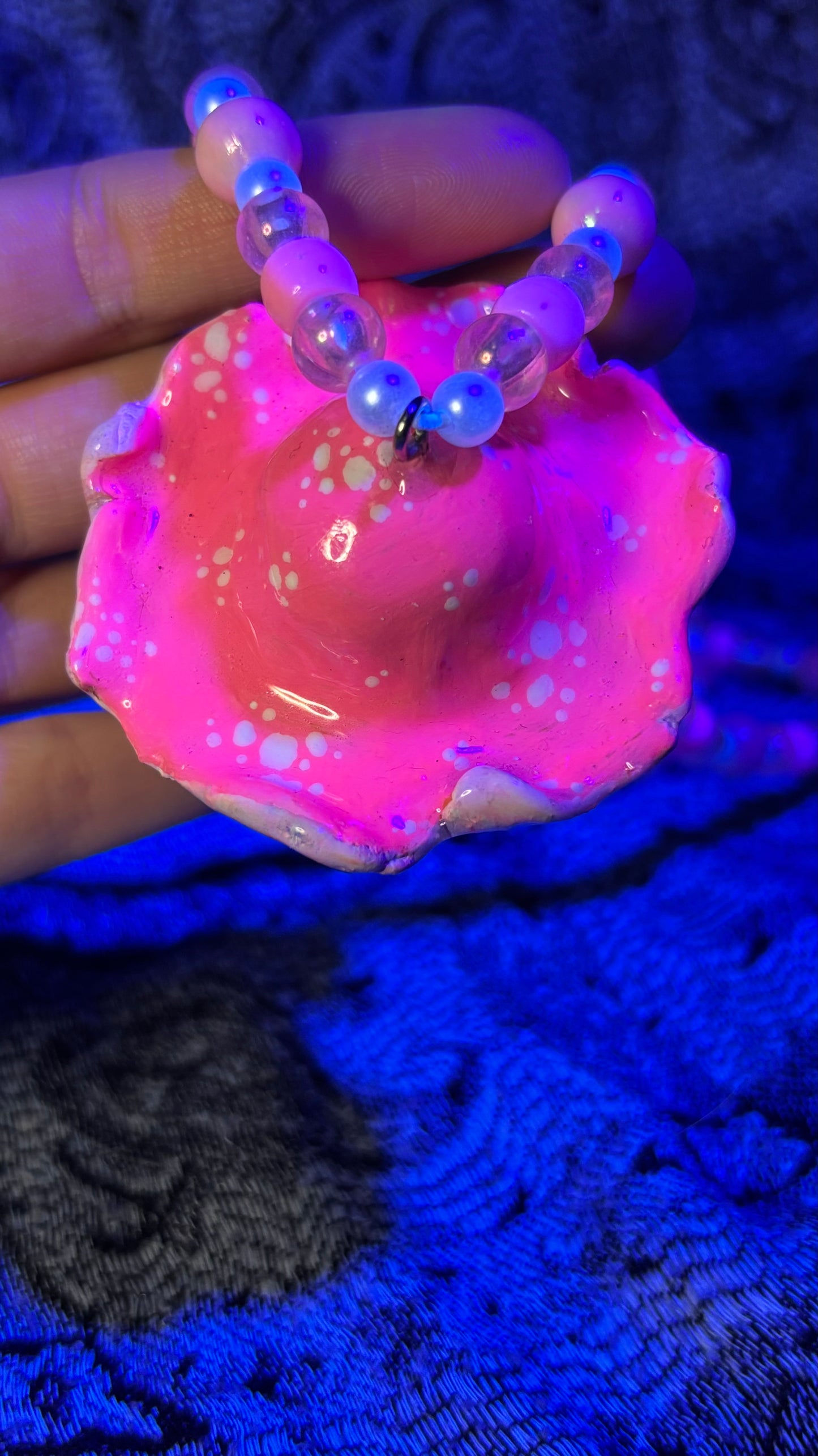 Pink Mushroom Stash Jar Necklace