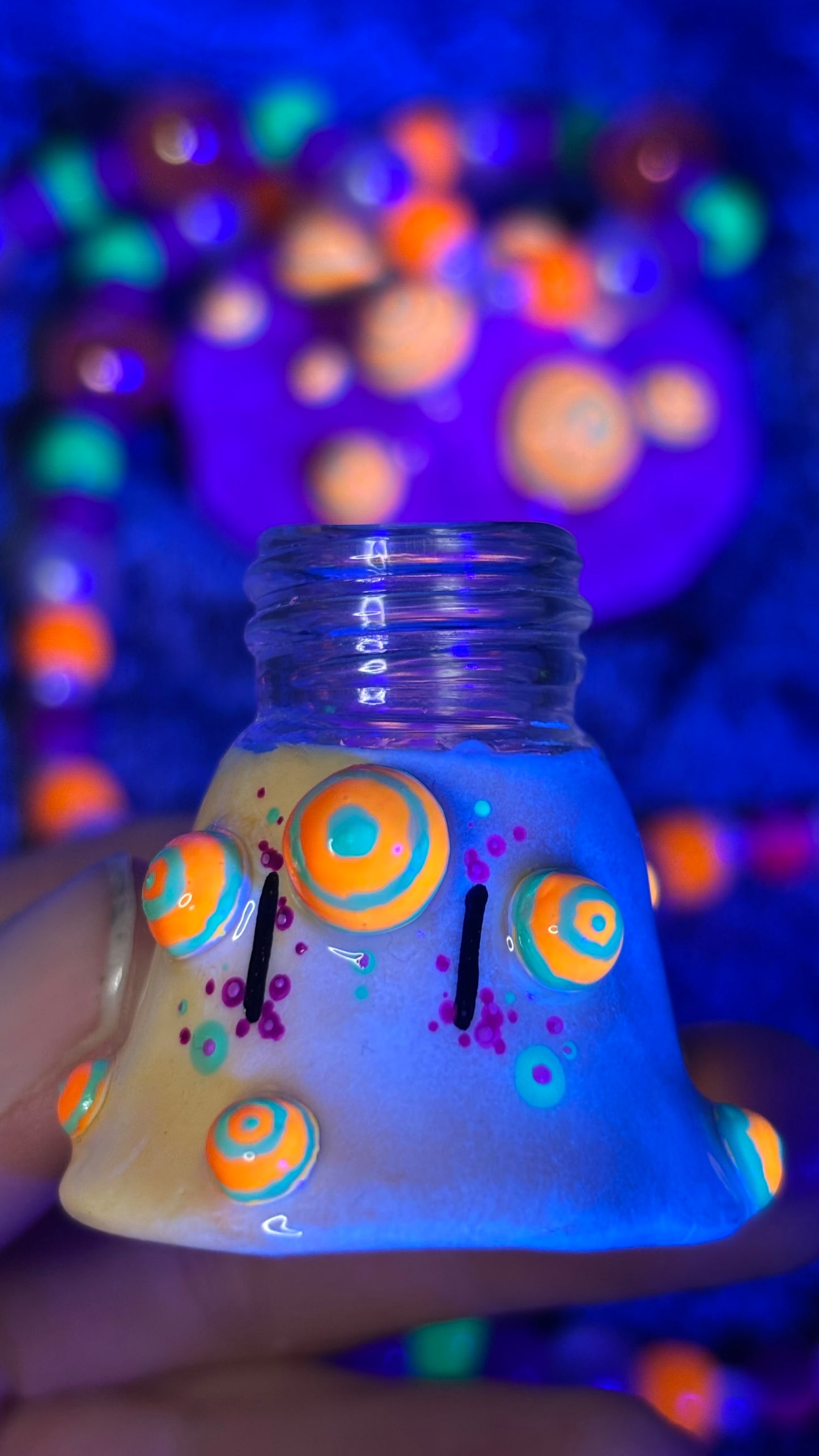 Lumpy Toxic Shroomie Stash Jar Necklace