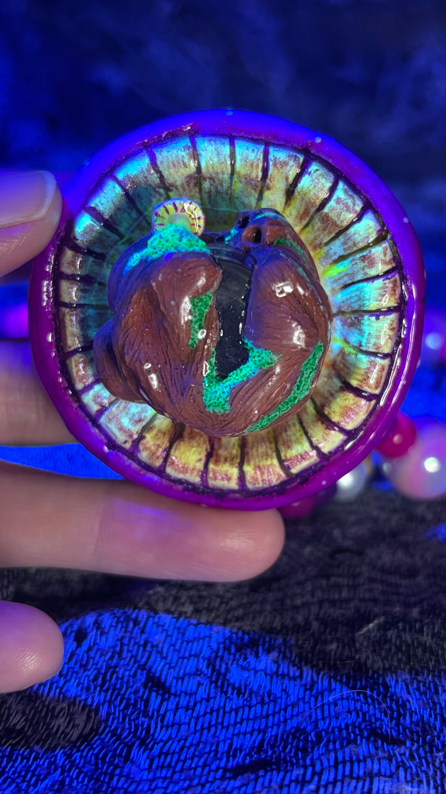 Purple Pixie Portal Stash Jar Necklace