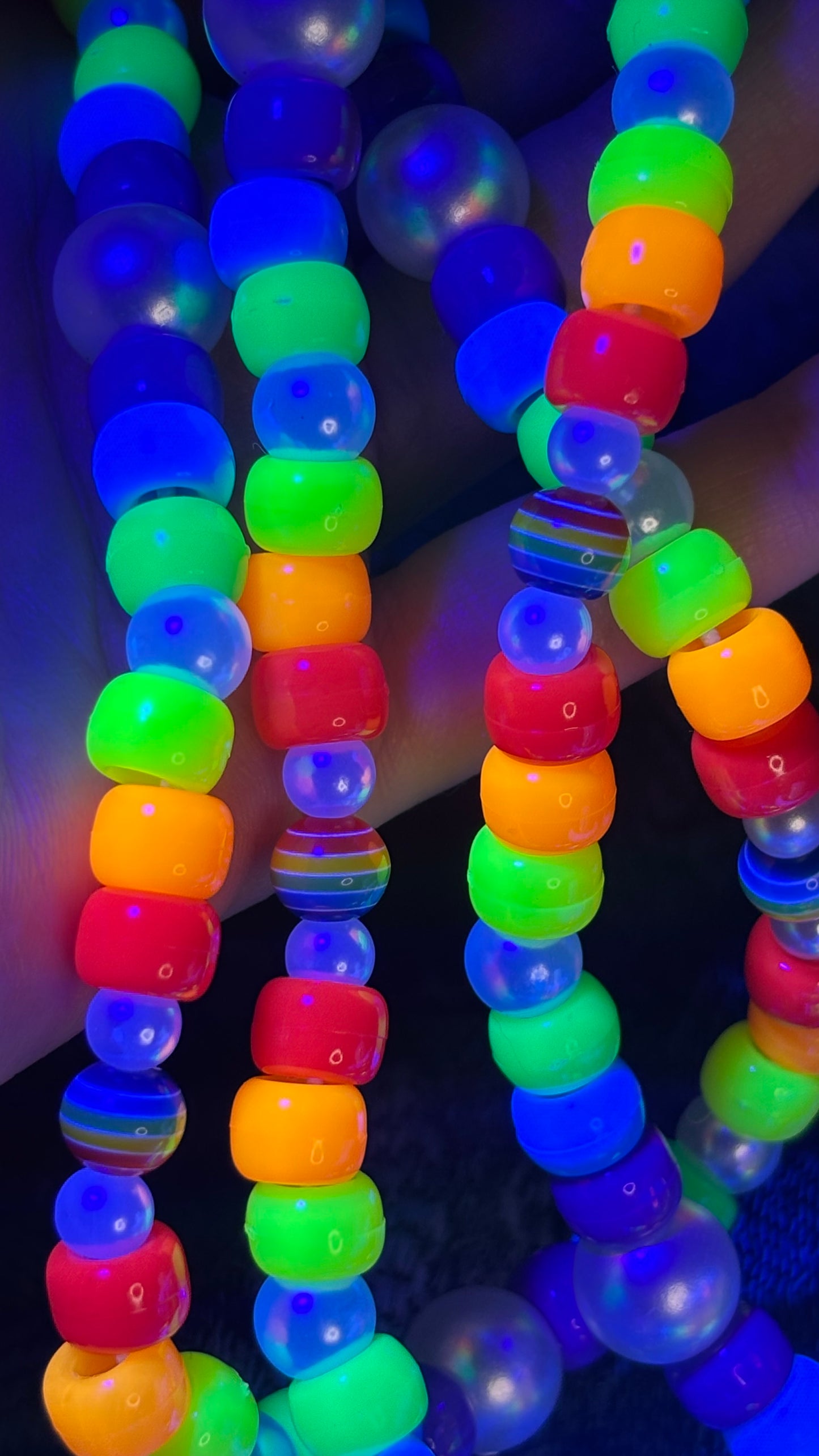 Spotted Rainbow Mandala Shroomie Stash Jar Necklace