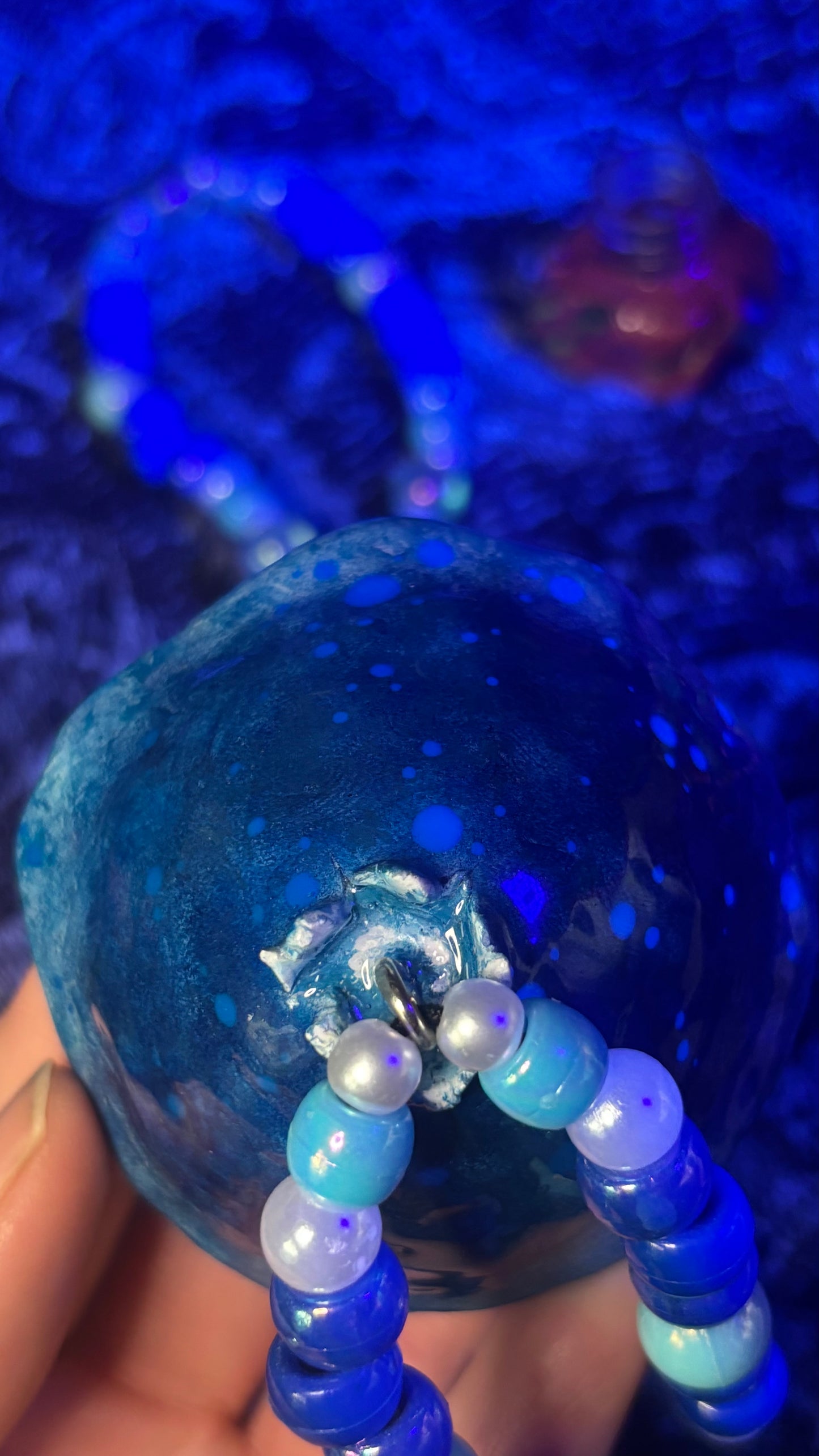 Blueberry Pixie Portal Stash Jar Necklace