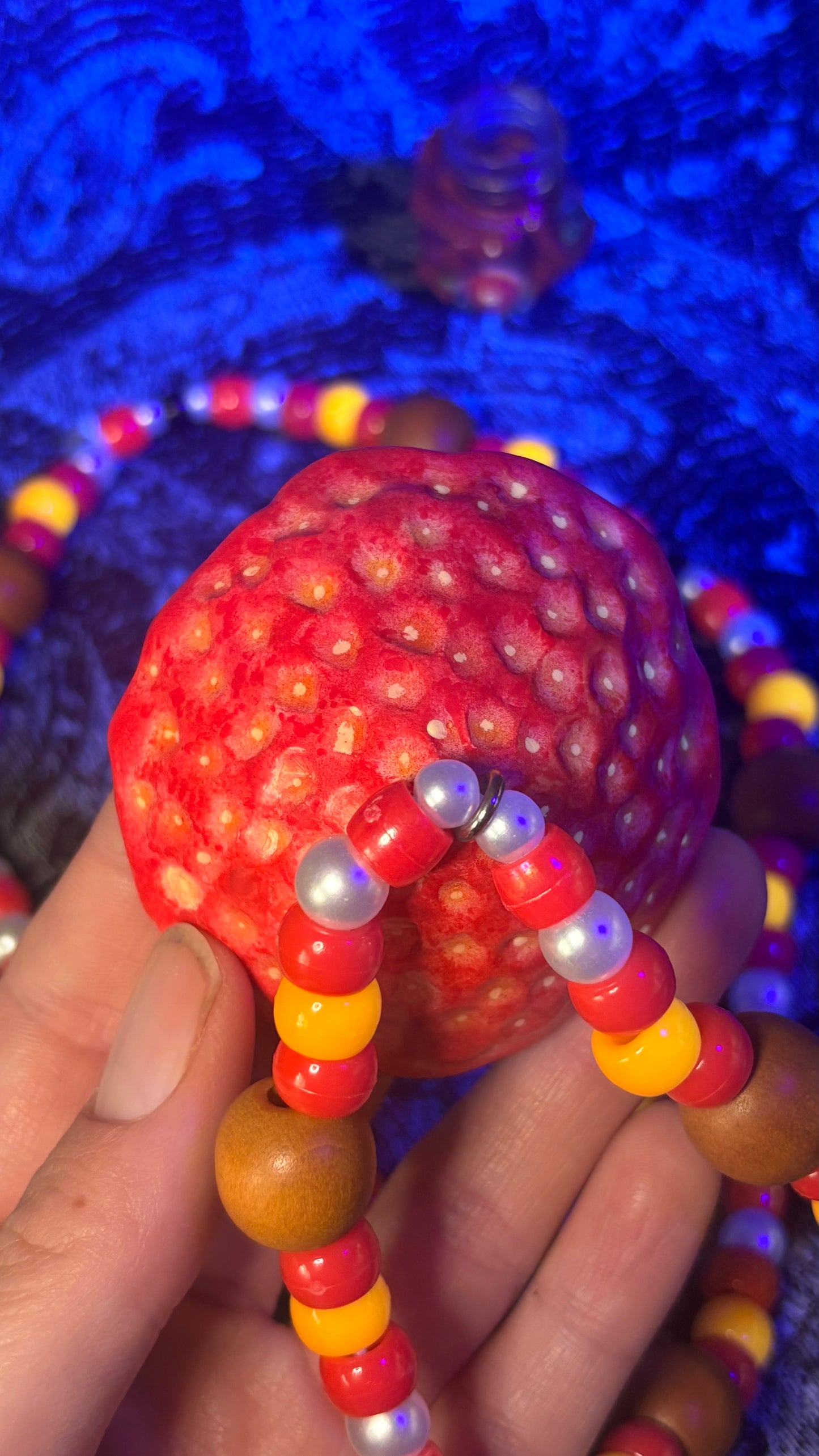 Strawberry Pixie Portal Stash Jar Necklace