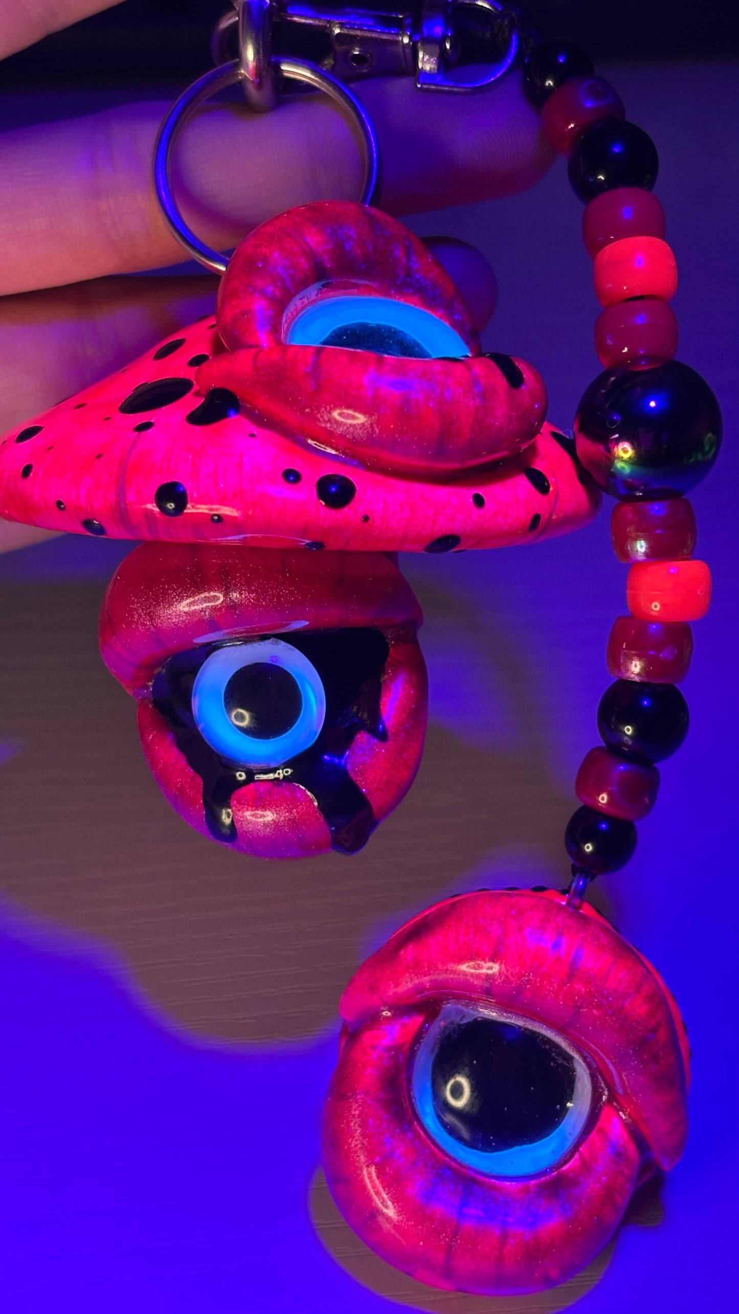 Yummy Yummy Stash Jar Bag Charm (+Yummy Eyeball Keychain)
