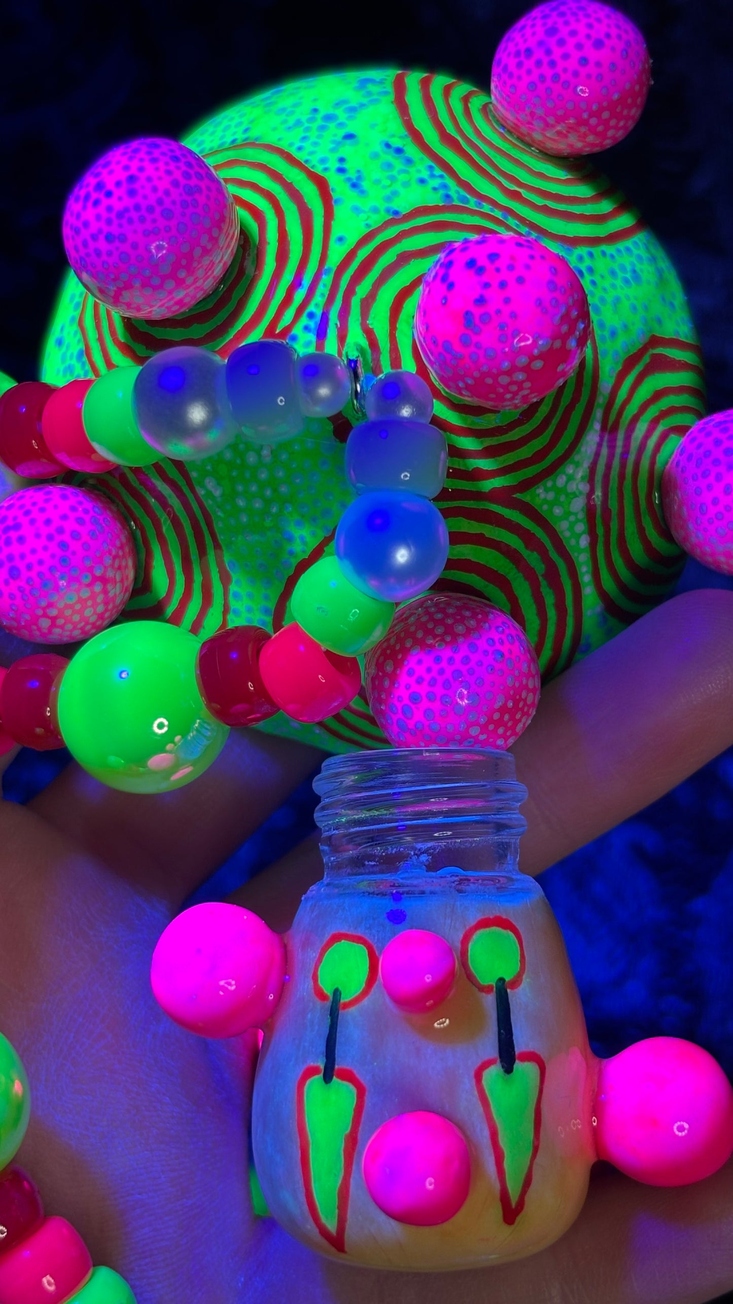 Sabi The Clown Shroomie Stash Jar Necklace