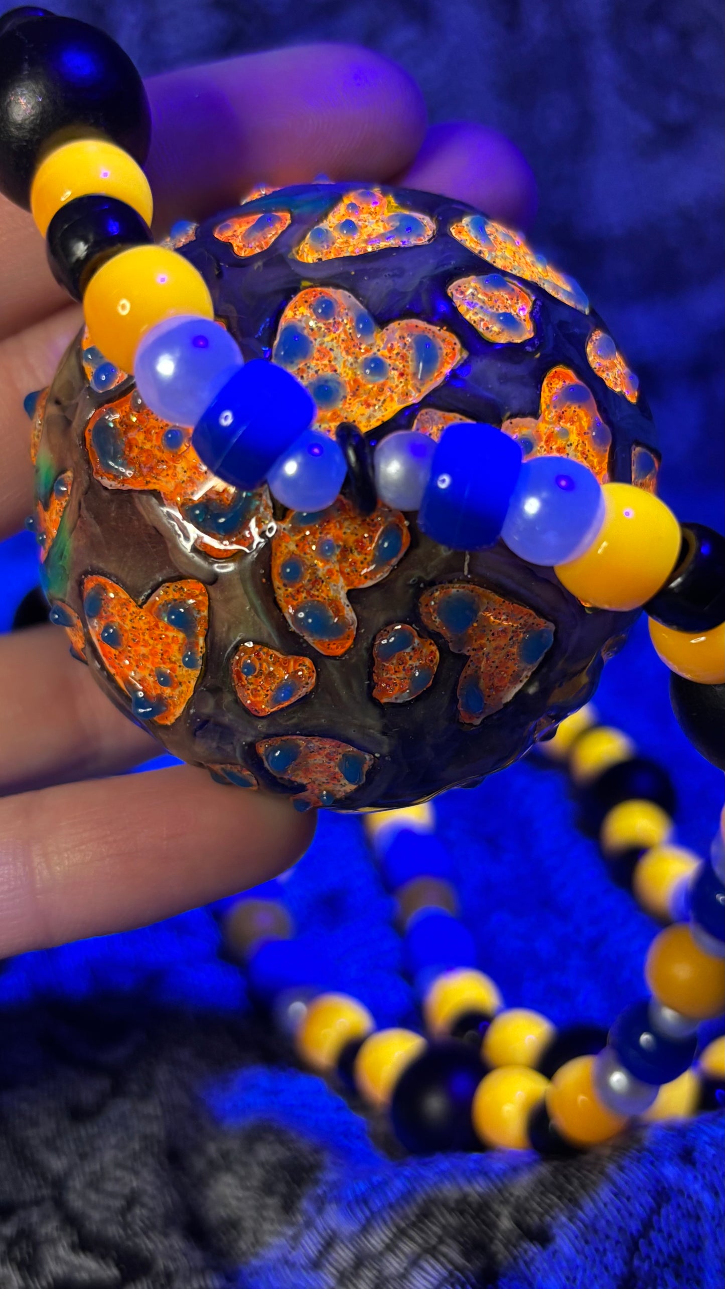 Carved Heart Shroomie Stash Jar Necklace (Color Changing Paint!)