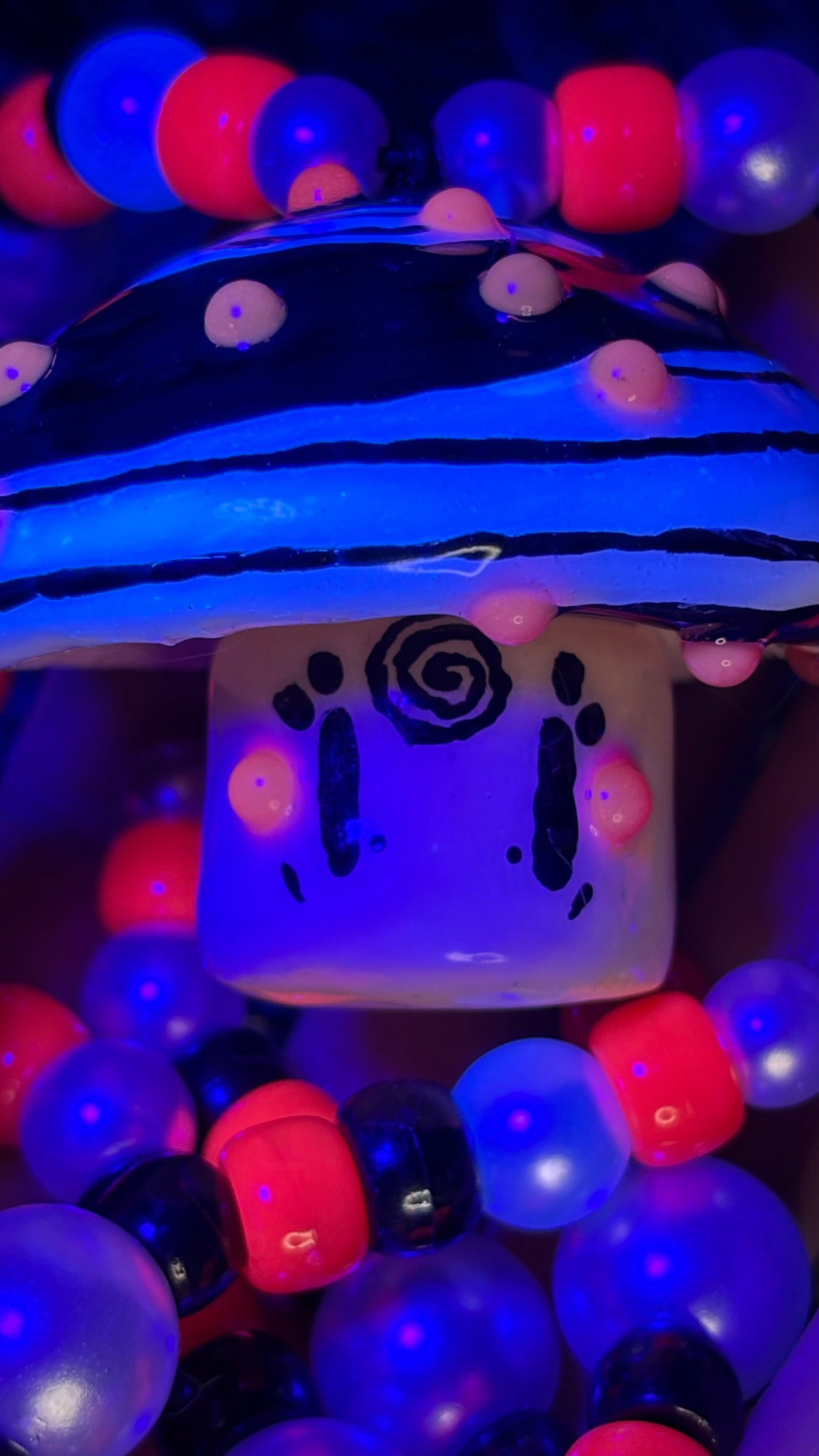 Portal Swirl Shroomie Stash Jar Necklace