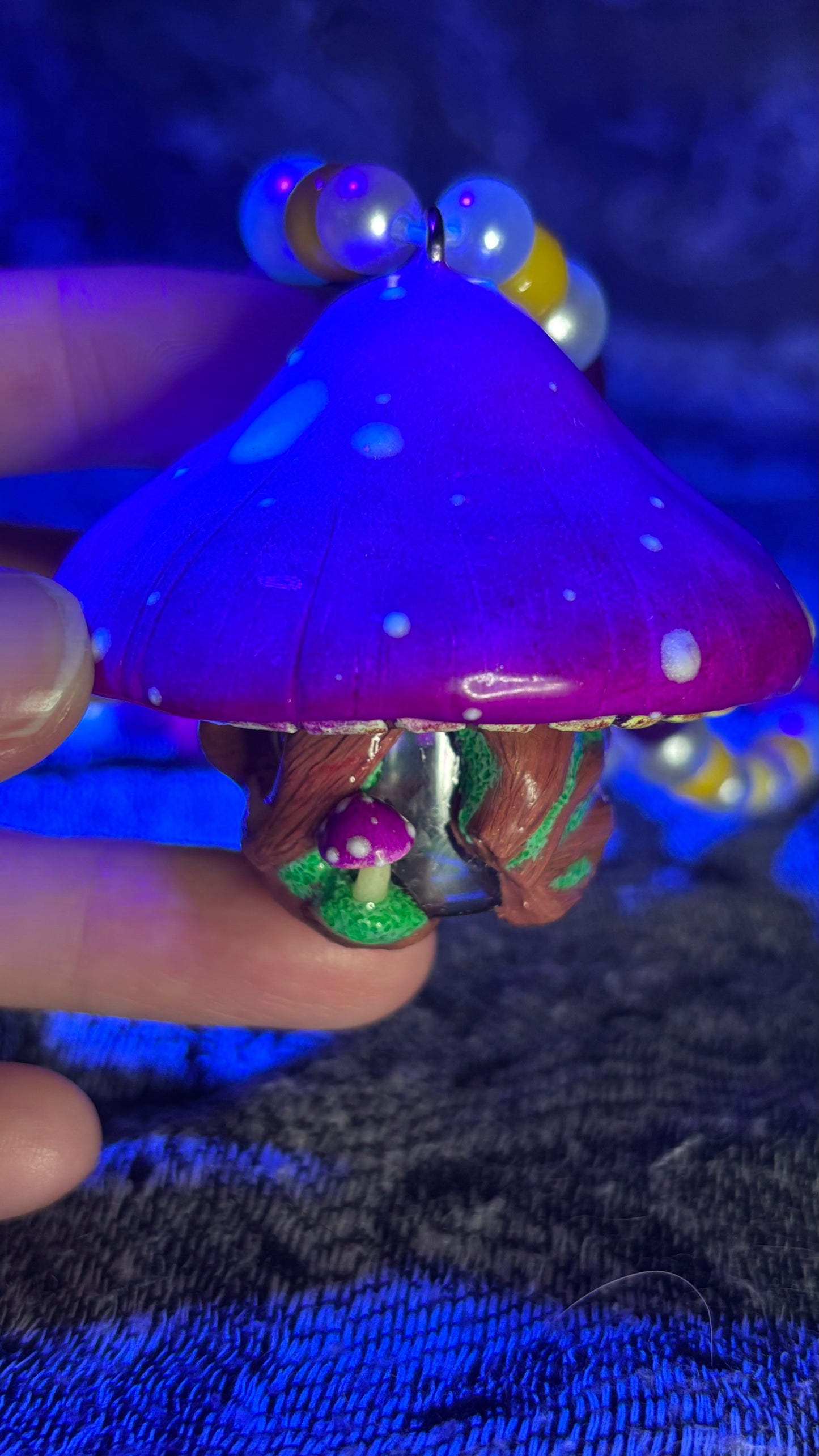 Purple Pixie Portal Stash Jar Necklace