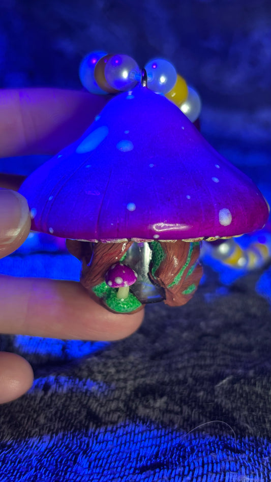 Purple Pixie Portal Stash Jar Necklace