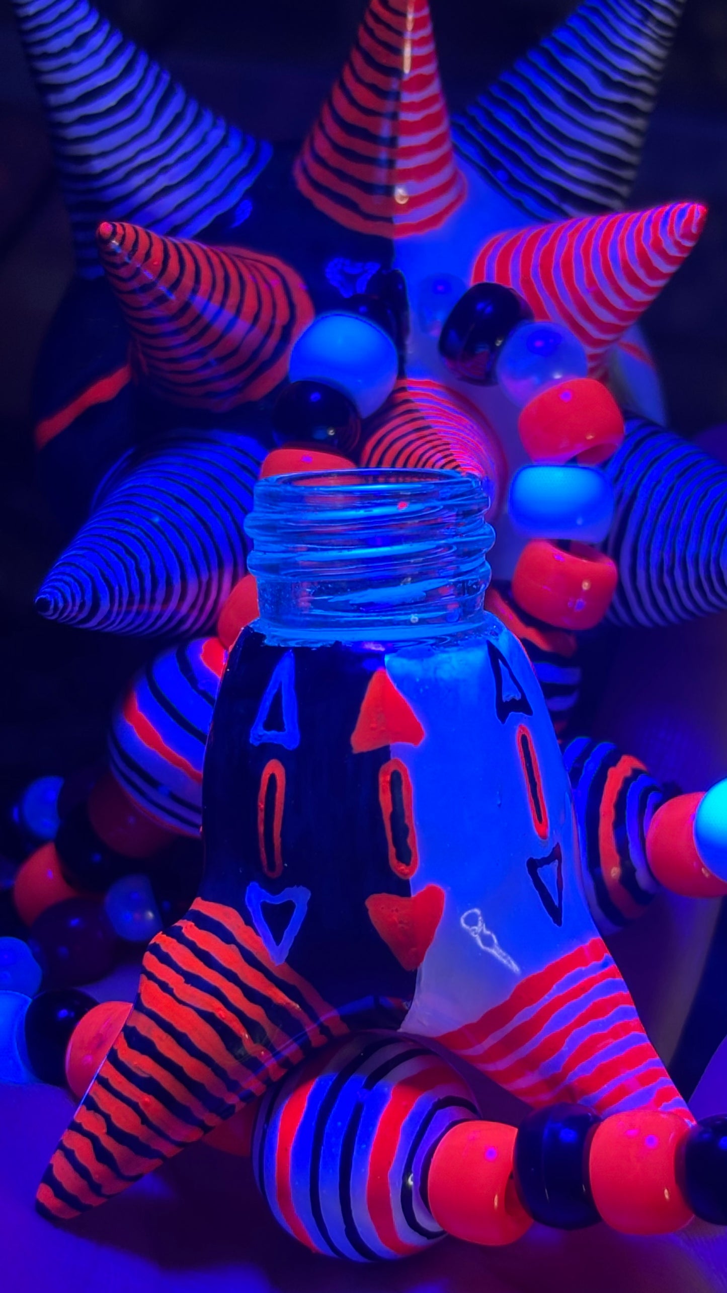 Kakuro The Clown Stash Jar Necklace (+Custom Beads)