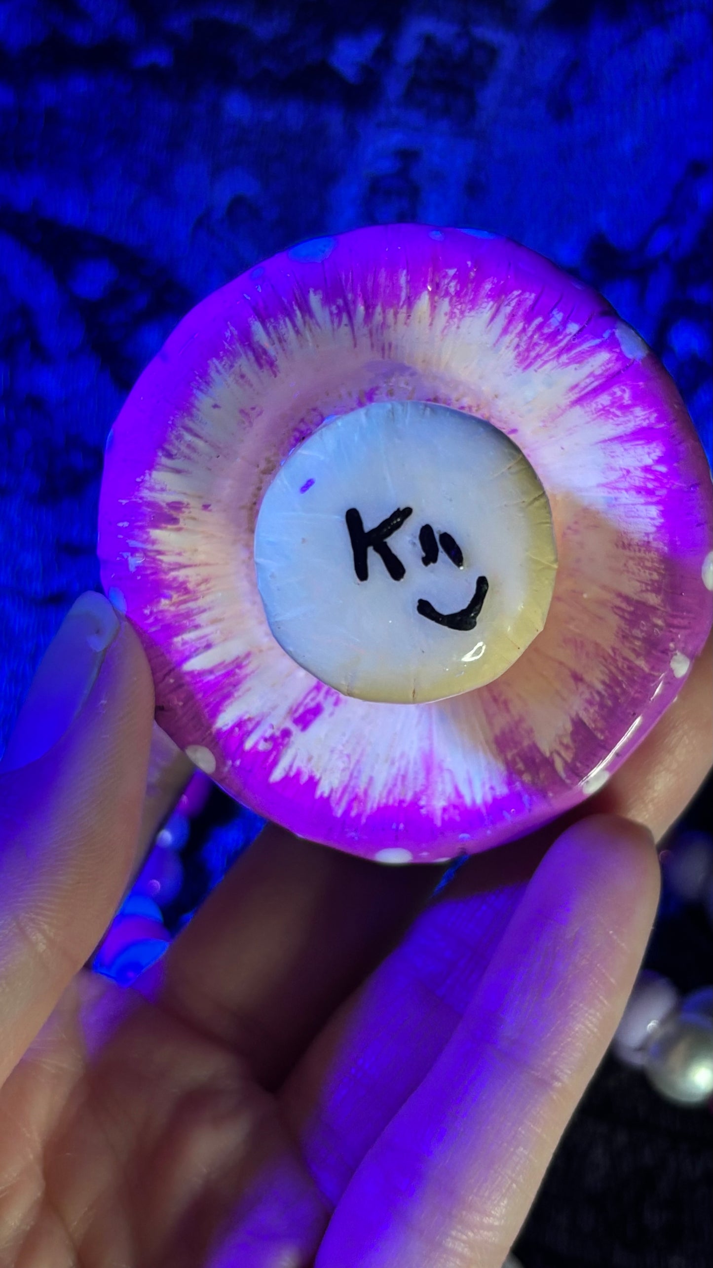 Purple Shroomie Stash Jar Necklace