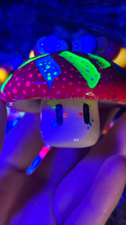 Carved Mandala Shroomie Stash Jar Necklace