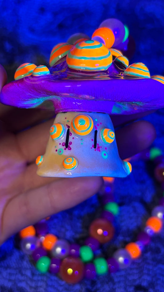 Lumpy Toxic Shroomie Stash Jar Necklace