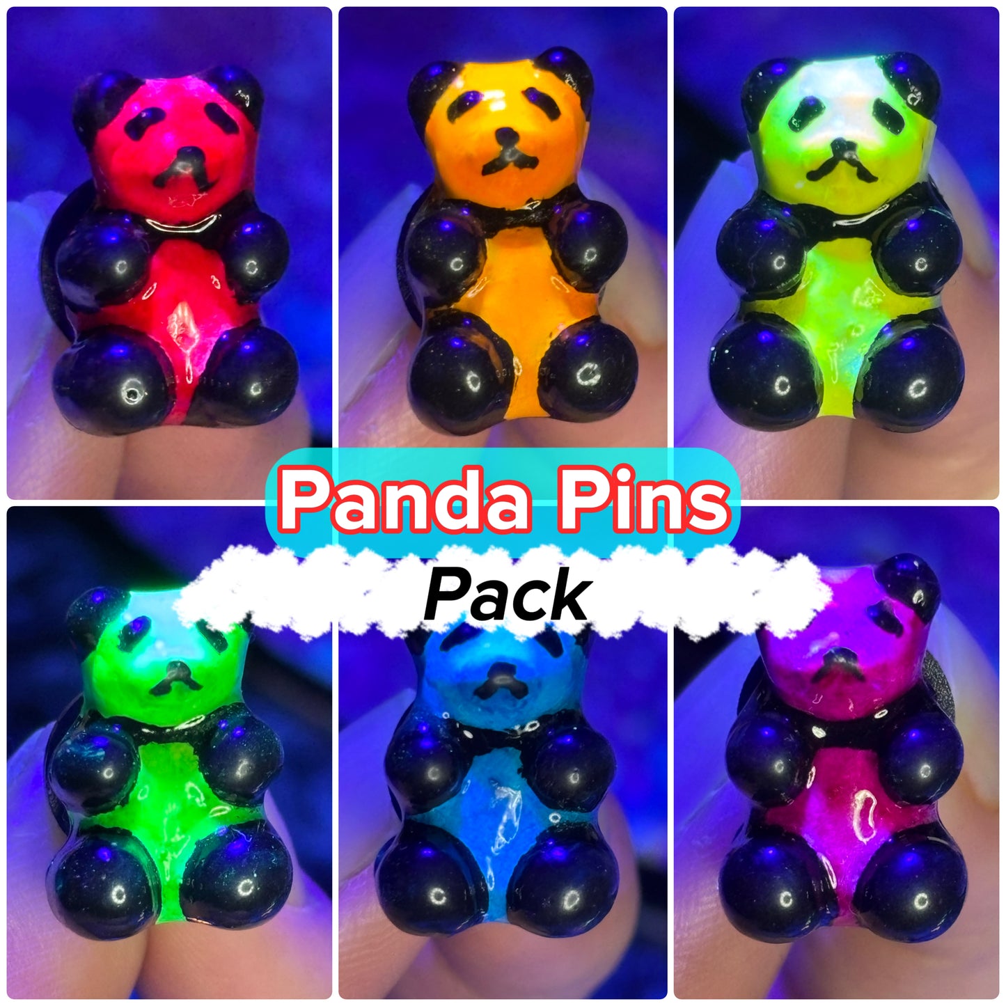 Panda 🌈 Pin Pack (+6 Pins)