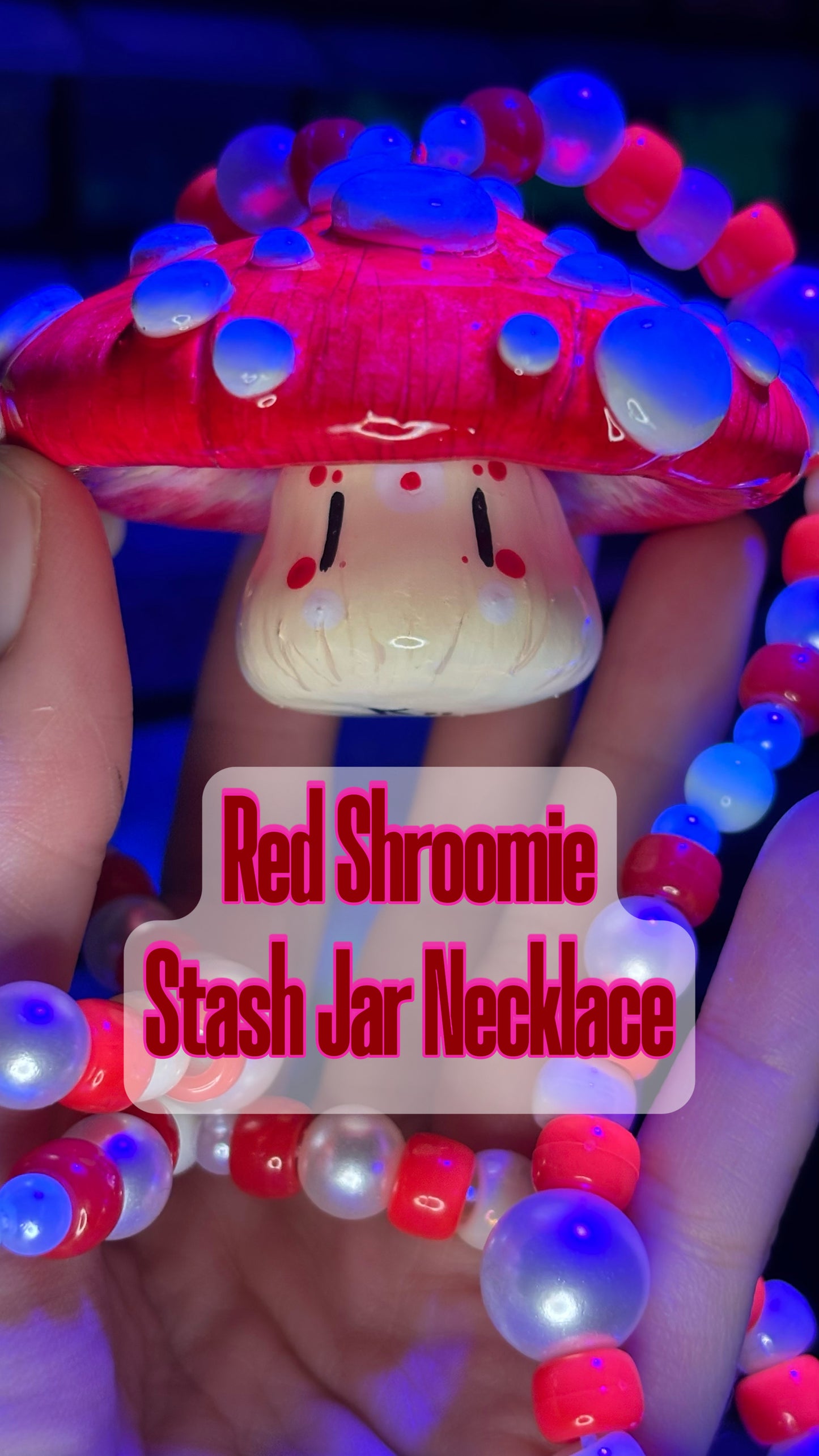Classic Shroomie Stash Jar Necklaces! (Pick Your Color!!)(New Colors Added!)