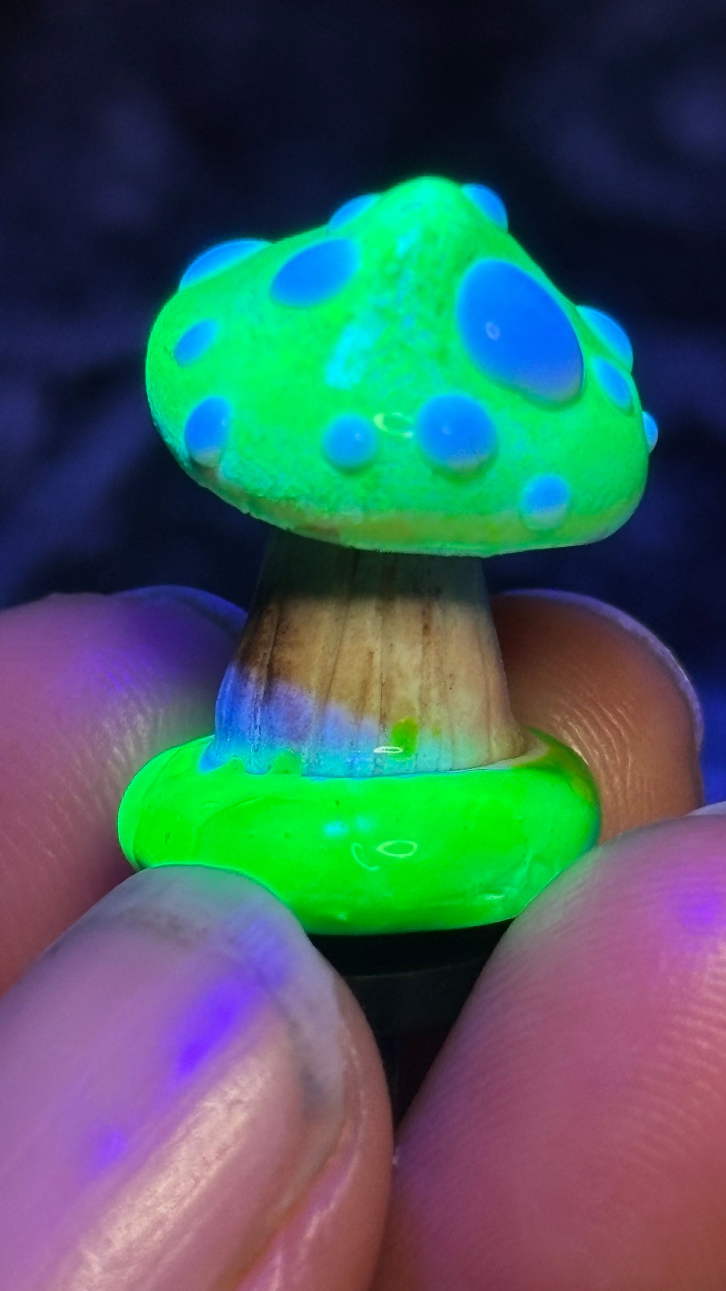 White Spotted Mushroom Pins (Color Selected Randomly!)