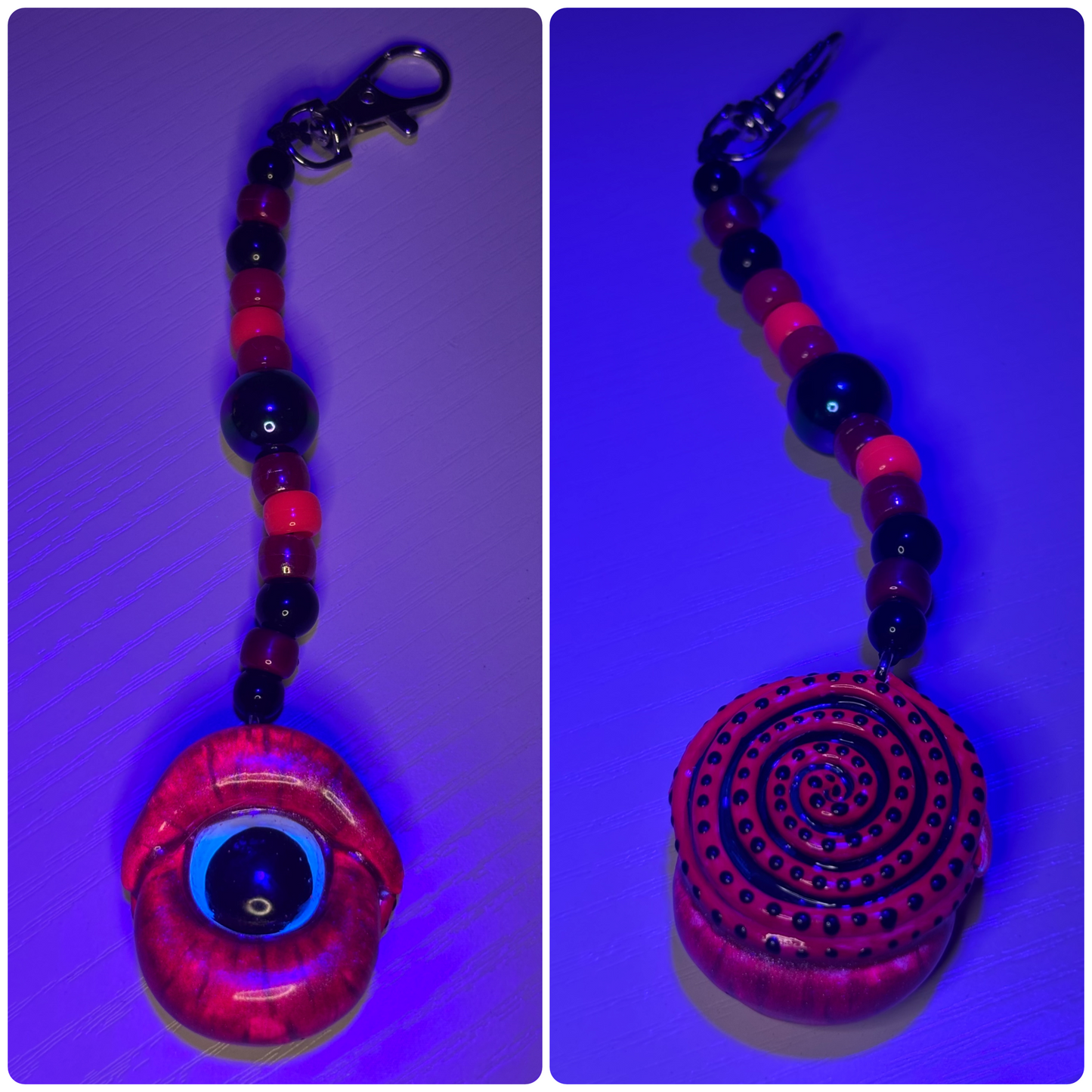 Yummy Yummy Stash Jar Bag Charm (+Yummy Eyeball Keychain)