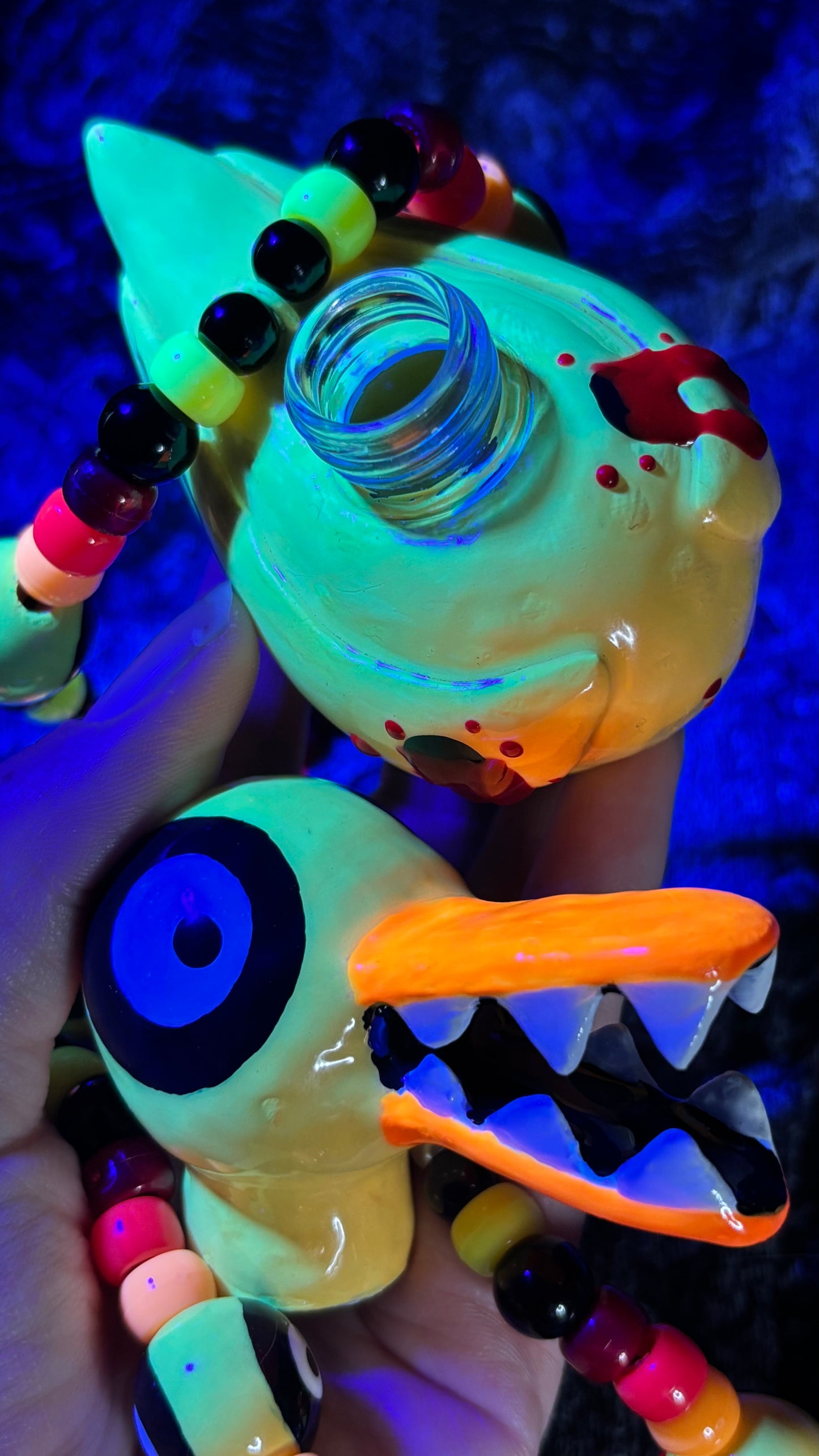 Toy Duckie Stash Jar Necklace (+Custom Beads)