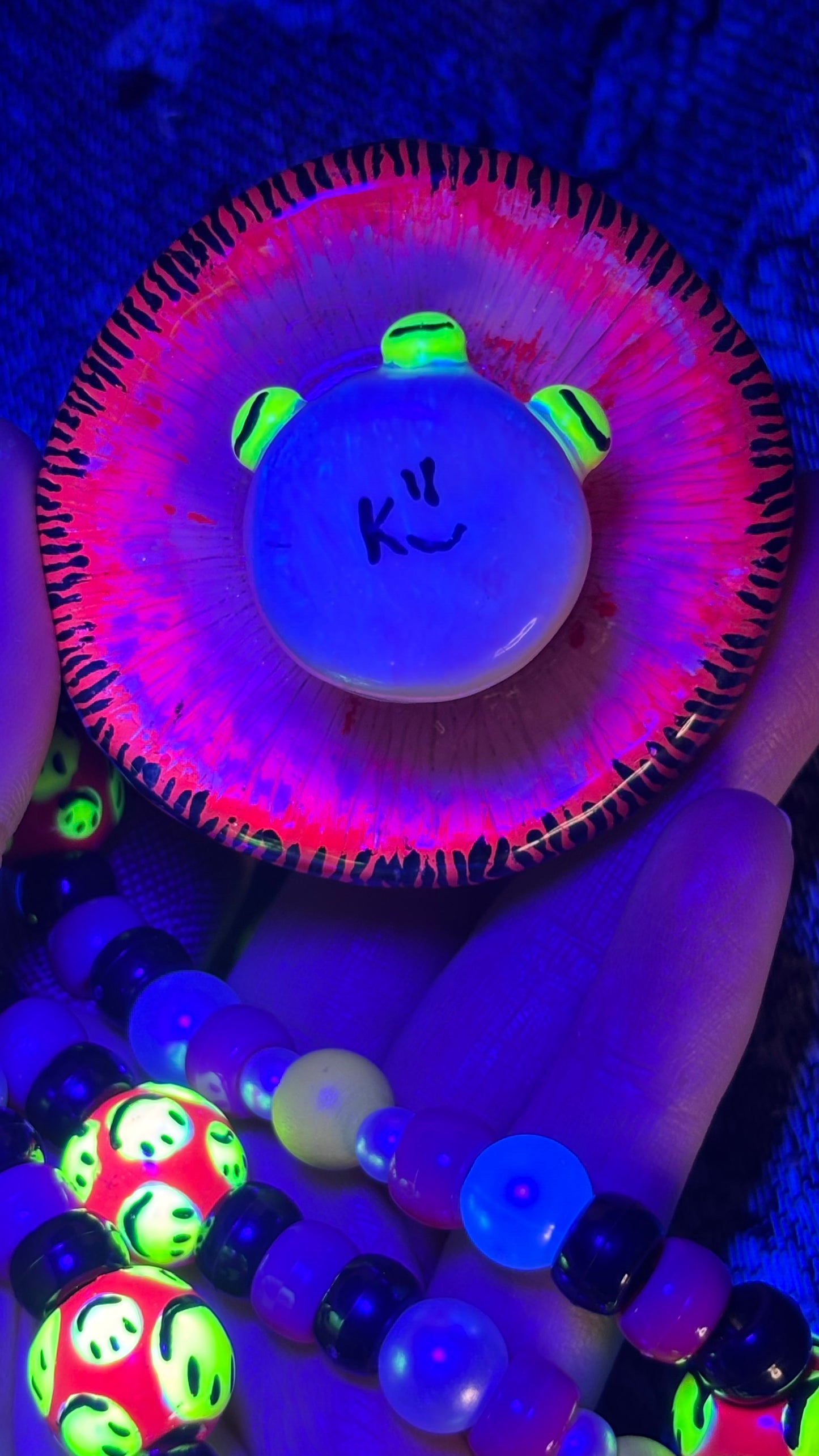 Emotional Shroomie Stash Jar Necklace (+Custom Beads)