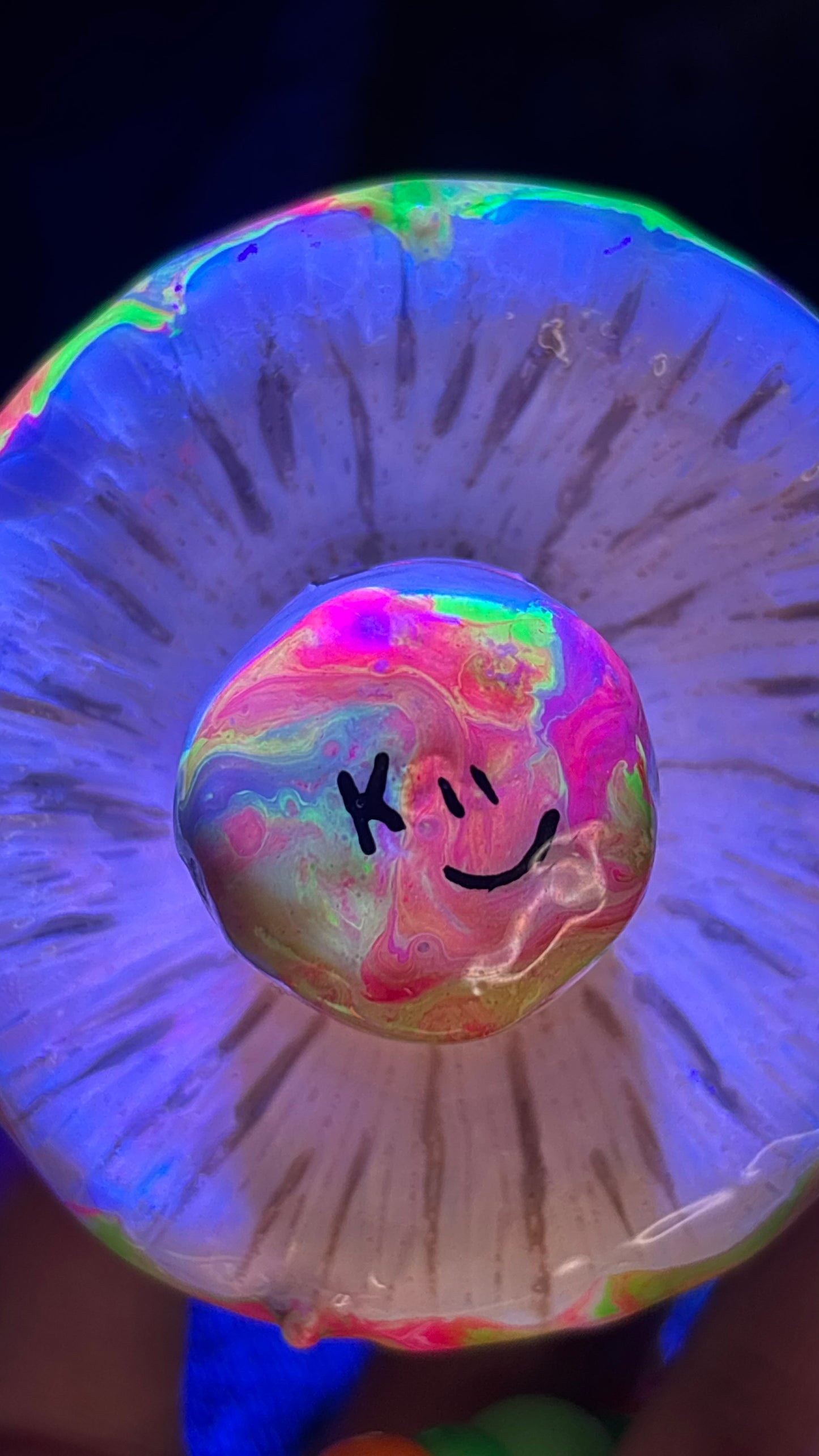 Pink Melted Shroomie Stash Jar Necklace