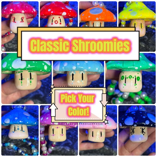 Classic Shroomie Stash Jar Necklaces! (Pick Your Color!!)(New Colors Added!)