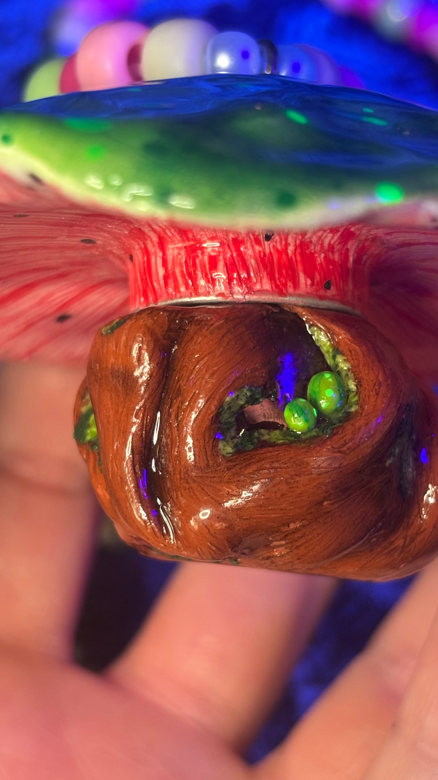Watermelon Pixie Portal Stash Jar Necklace