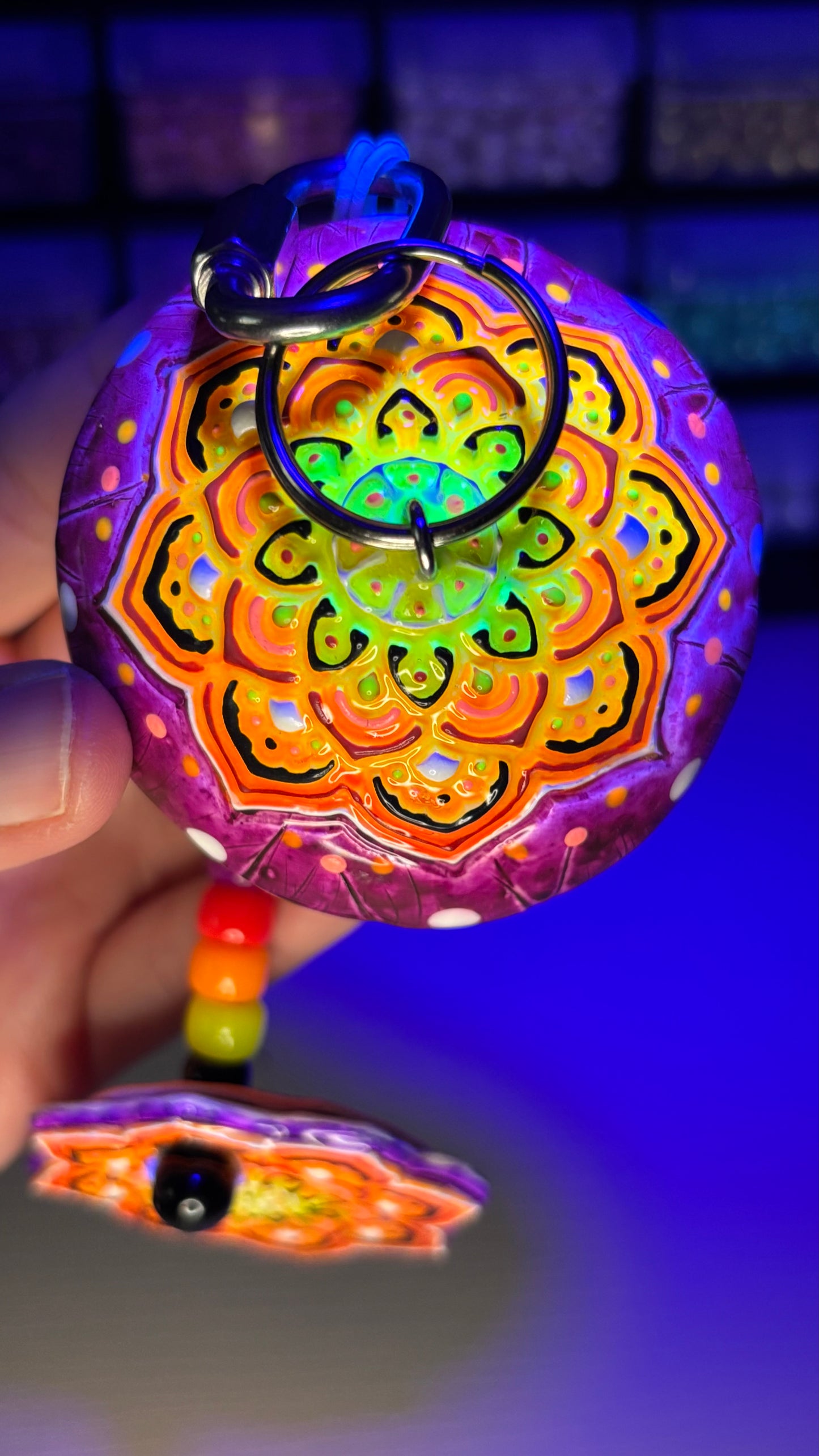 Sunny Mandala Shroomie Bag Charm (+Mandala Token)