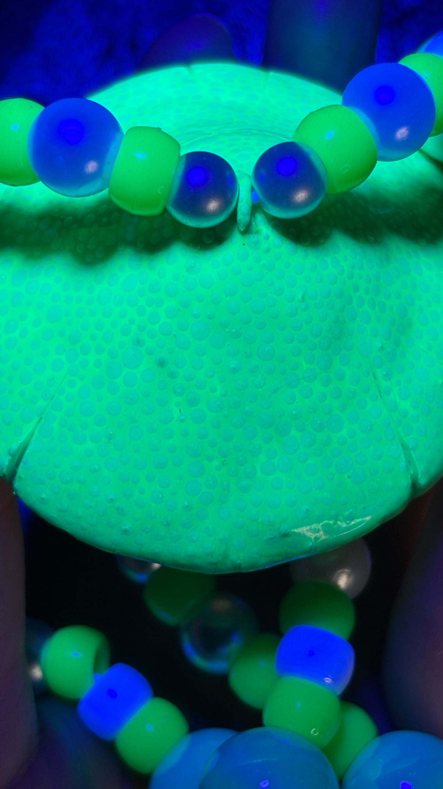 Green Spotted Shroomie Stash Jar Necklace