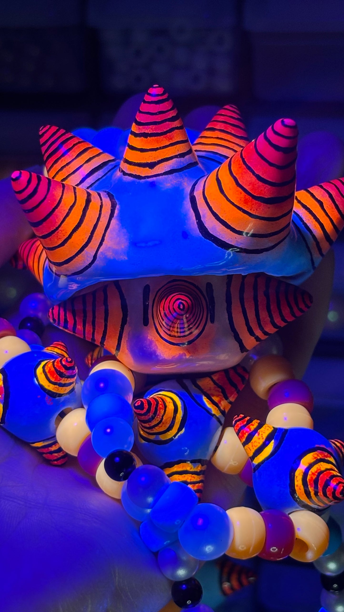 Horny Shroomie Stash Jar Necklace (+Custom Beads)